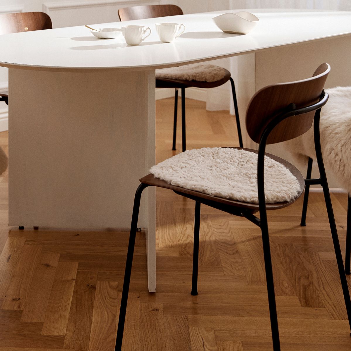 Seat cushion | Short-haired | New Zealand | Ø34 cm