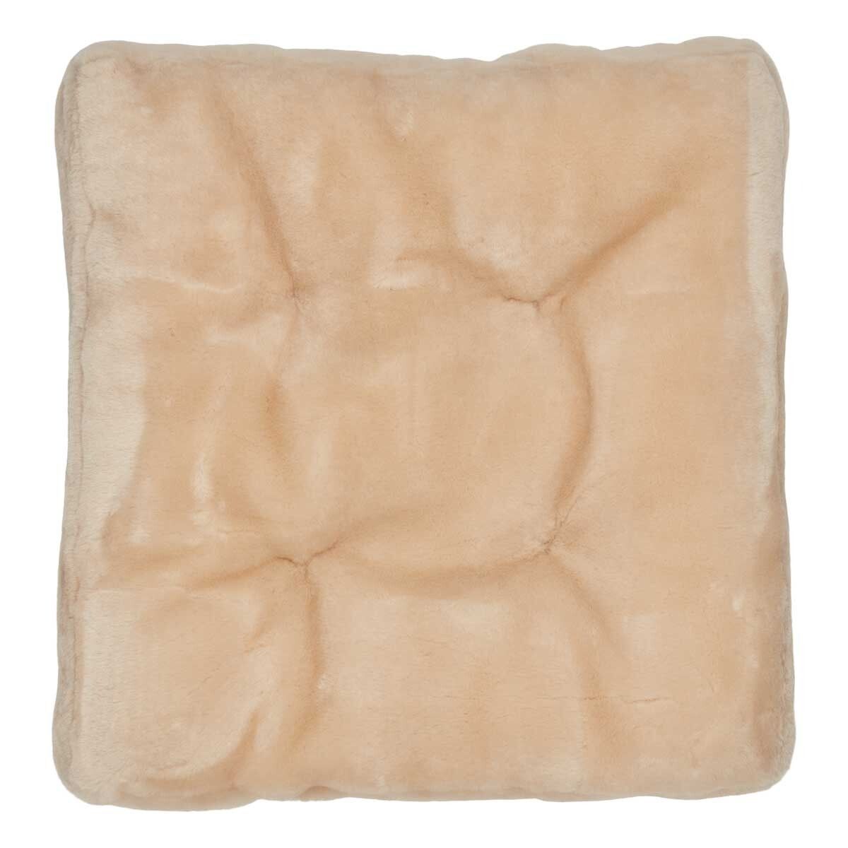 Seat cushion w/fill | Moccasin | New Zealand | 45x45 cm