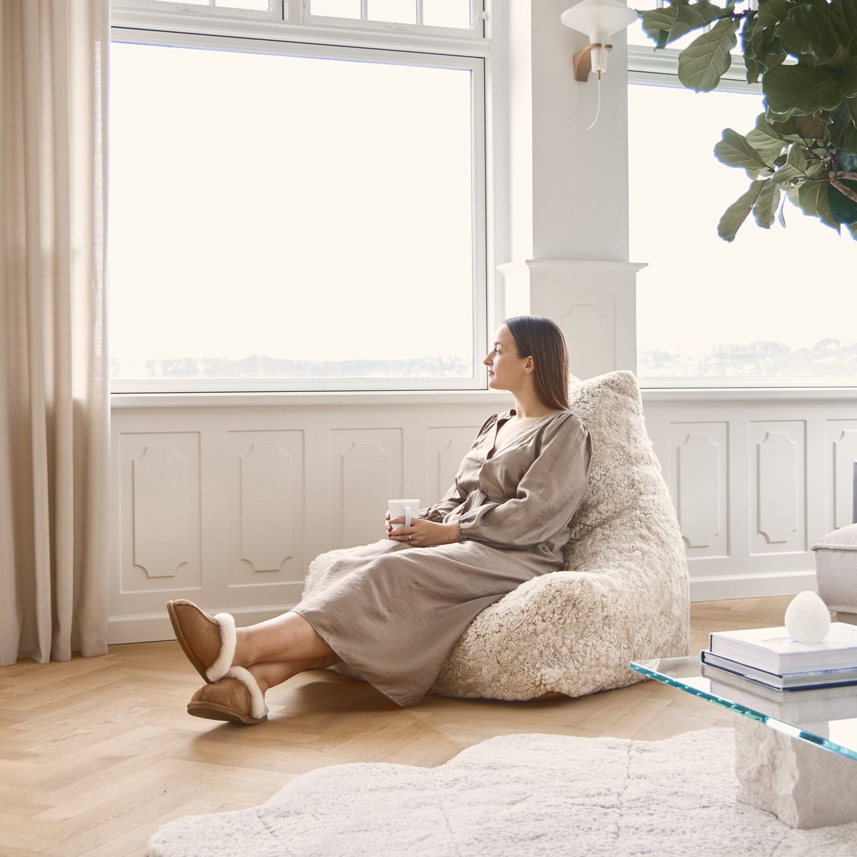 Beanbag chair | Short-haired | New Zealand | 100x100x80 cm