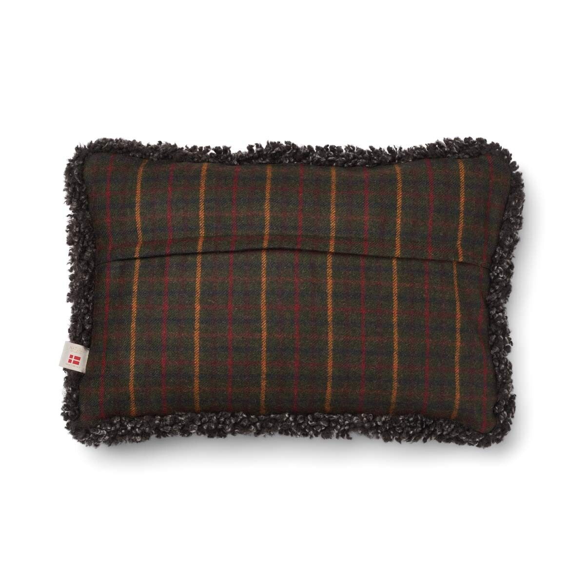 Checked Collection | Wool pillow | Short-haired | Double Sided | 34x52 cm