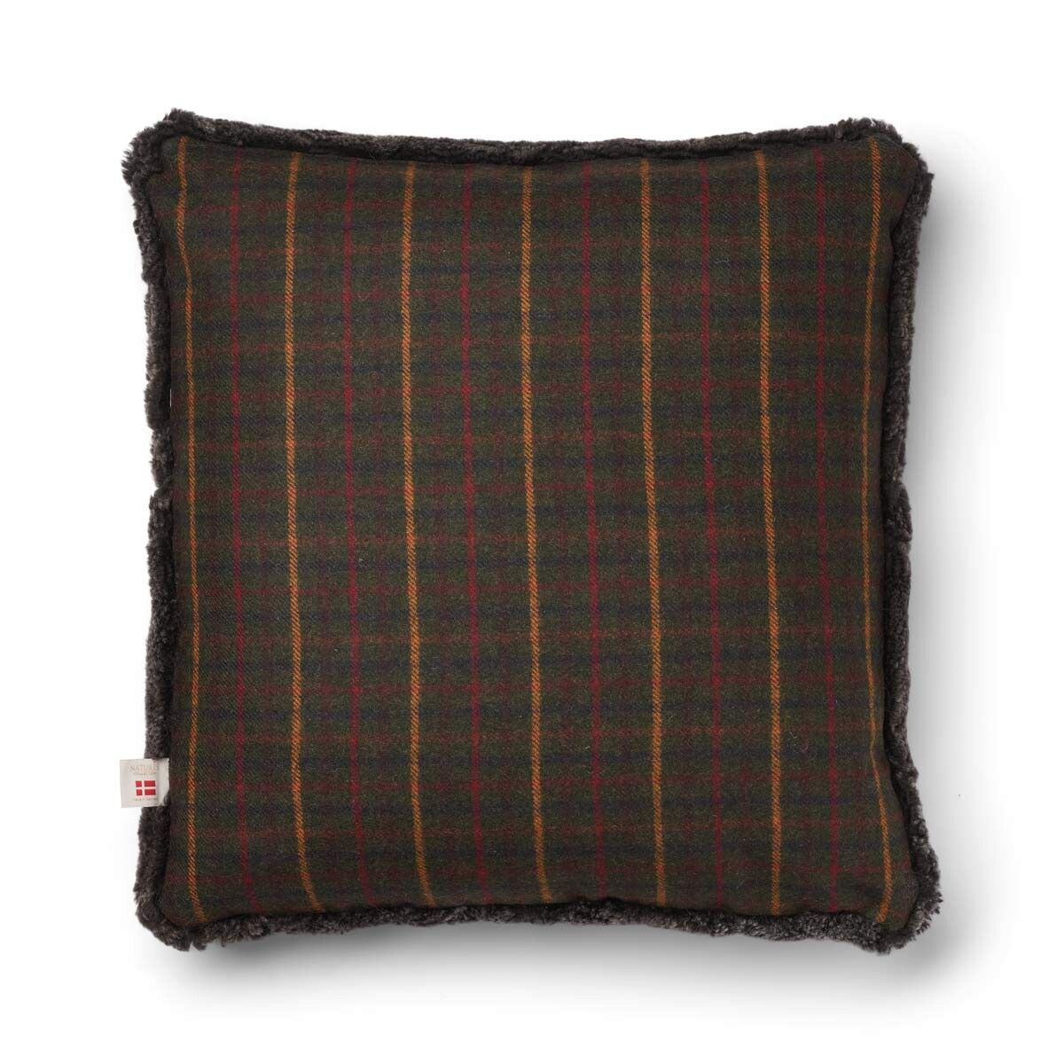Checked Collection | Wool pillow | Short-haired | 52x52 cm