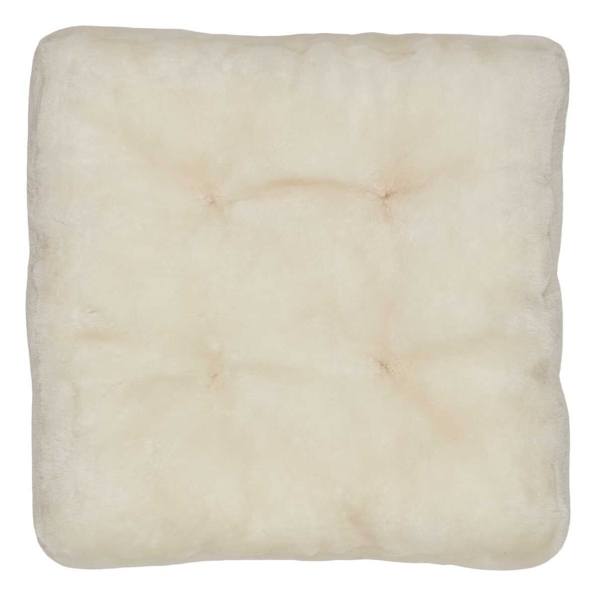 Seat cushion w/fill | Moccasin | New Zealand | 45x45 cm