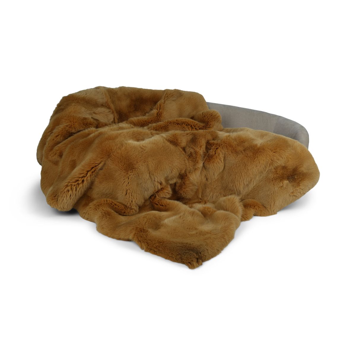 Premium carpet of fox | Back of cashmere | Mustard Yellow | 240x170 cm