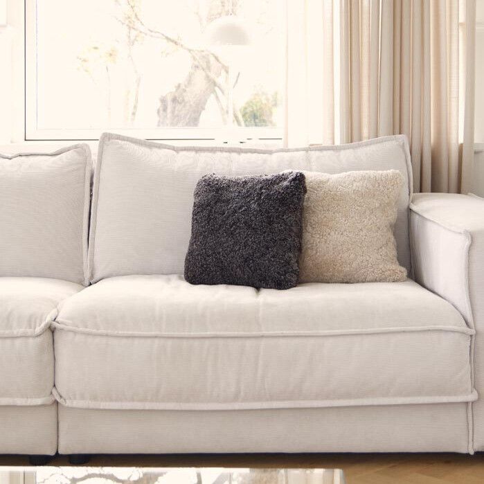 Lambskin cushion | Short-haired | New Zealand | Double Sided | 40x40 cm