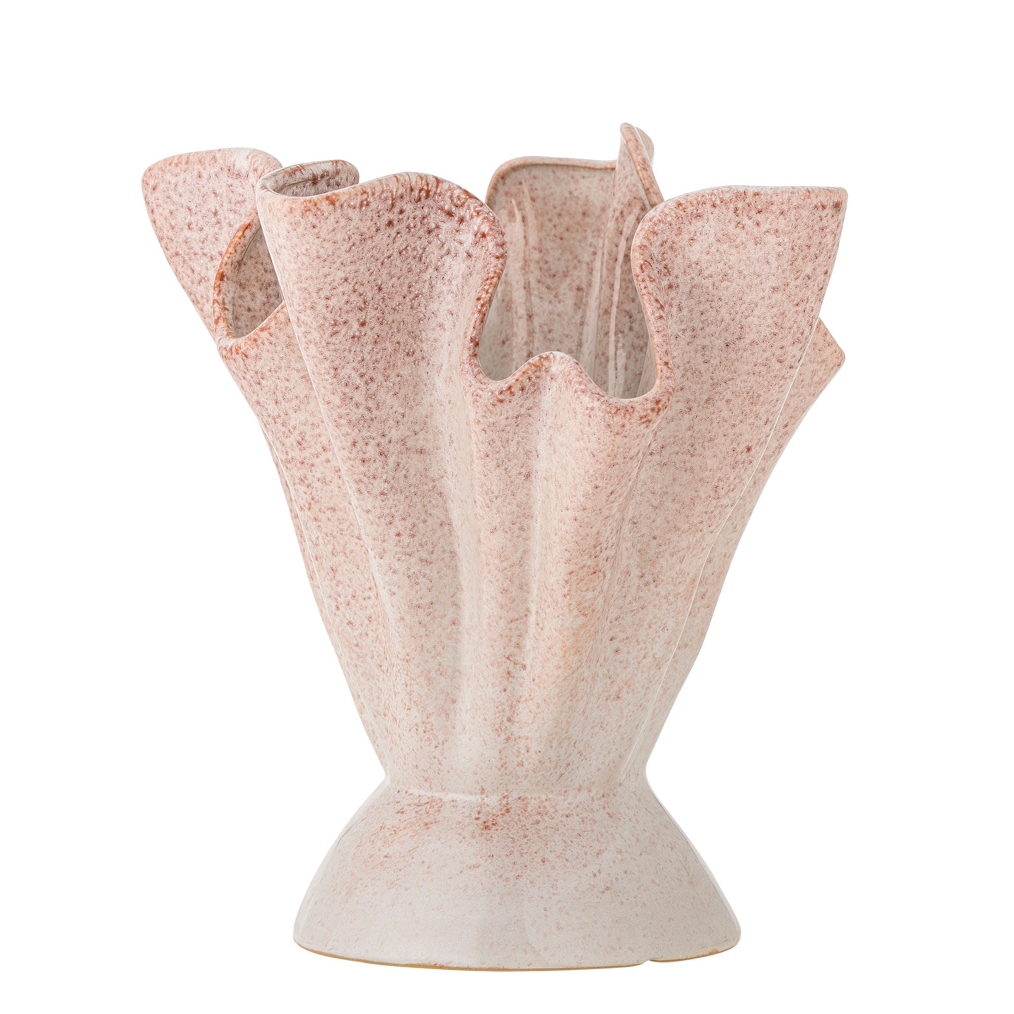 Bloomingville Plier Vase, Rosa, Stoneware