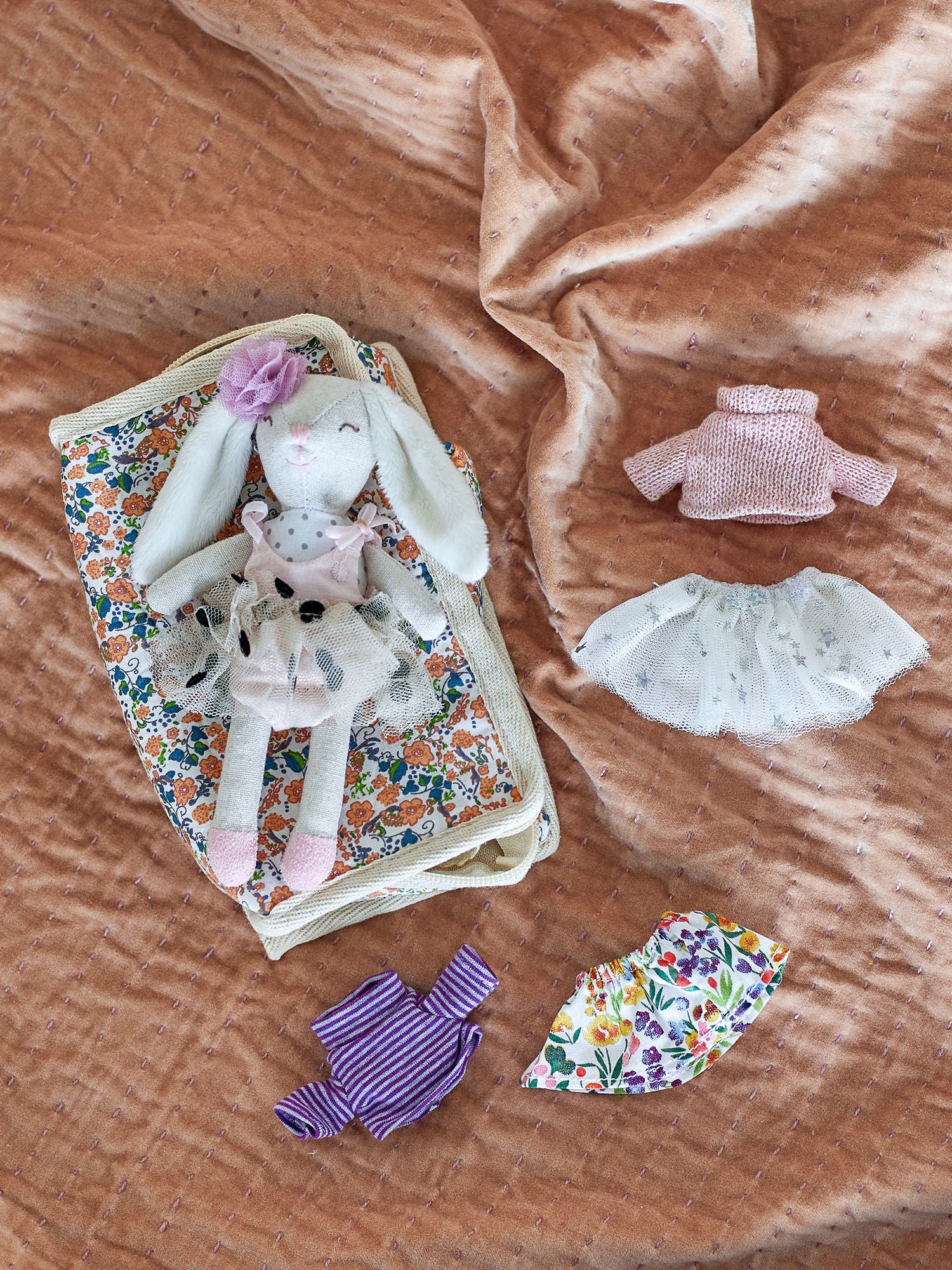 Bloomingville Mini Milly doll, brown, polyester