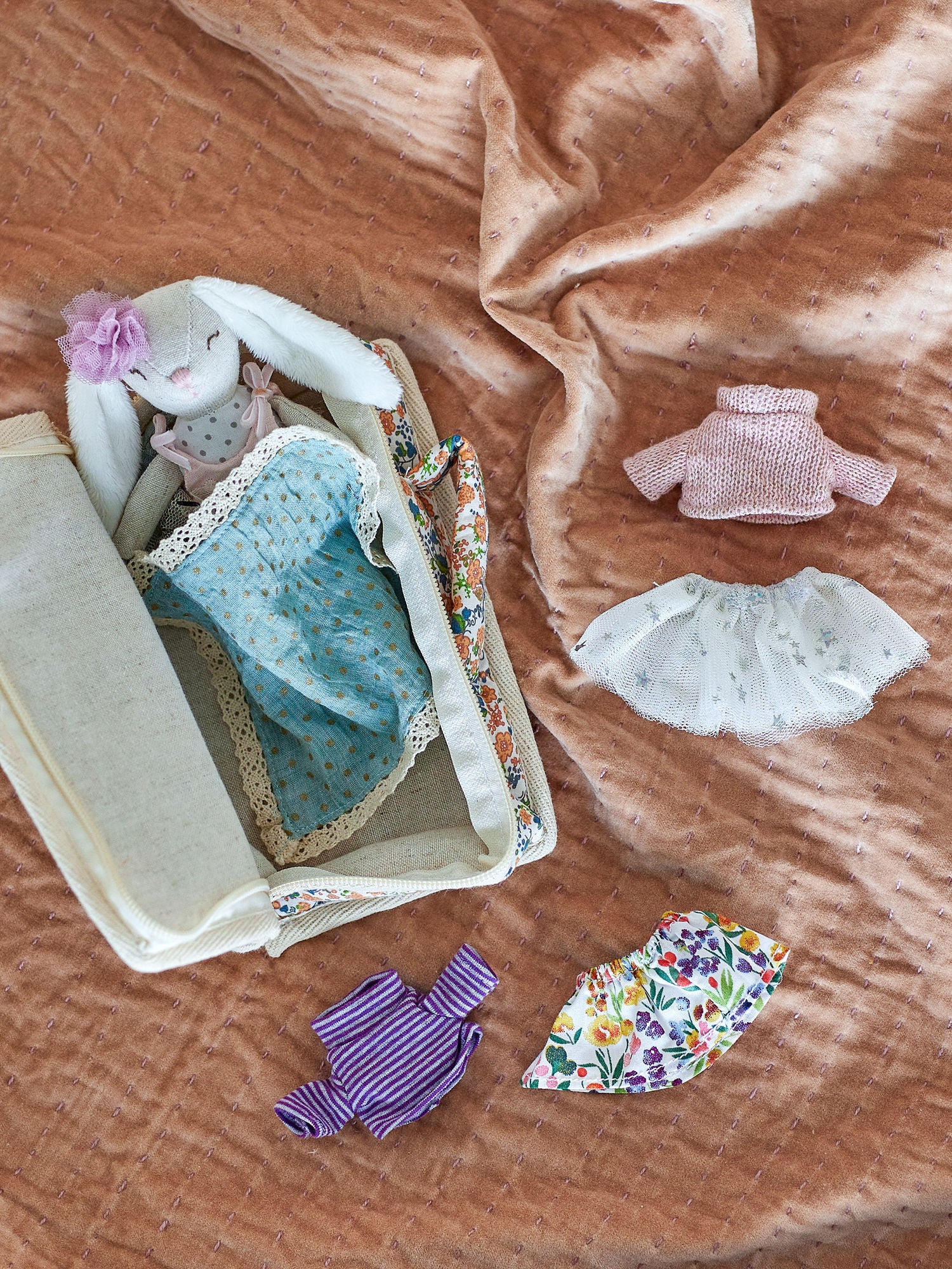 Bloomingville Mini Milly doll, brown, polyester