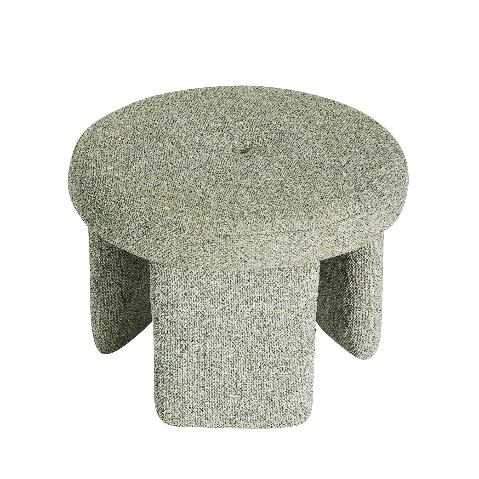 Hübsch Rocco Pouf Light green