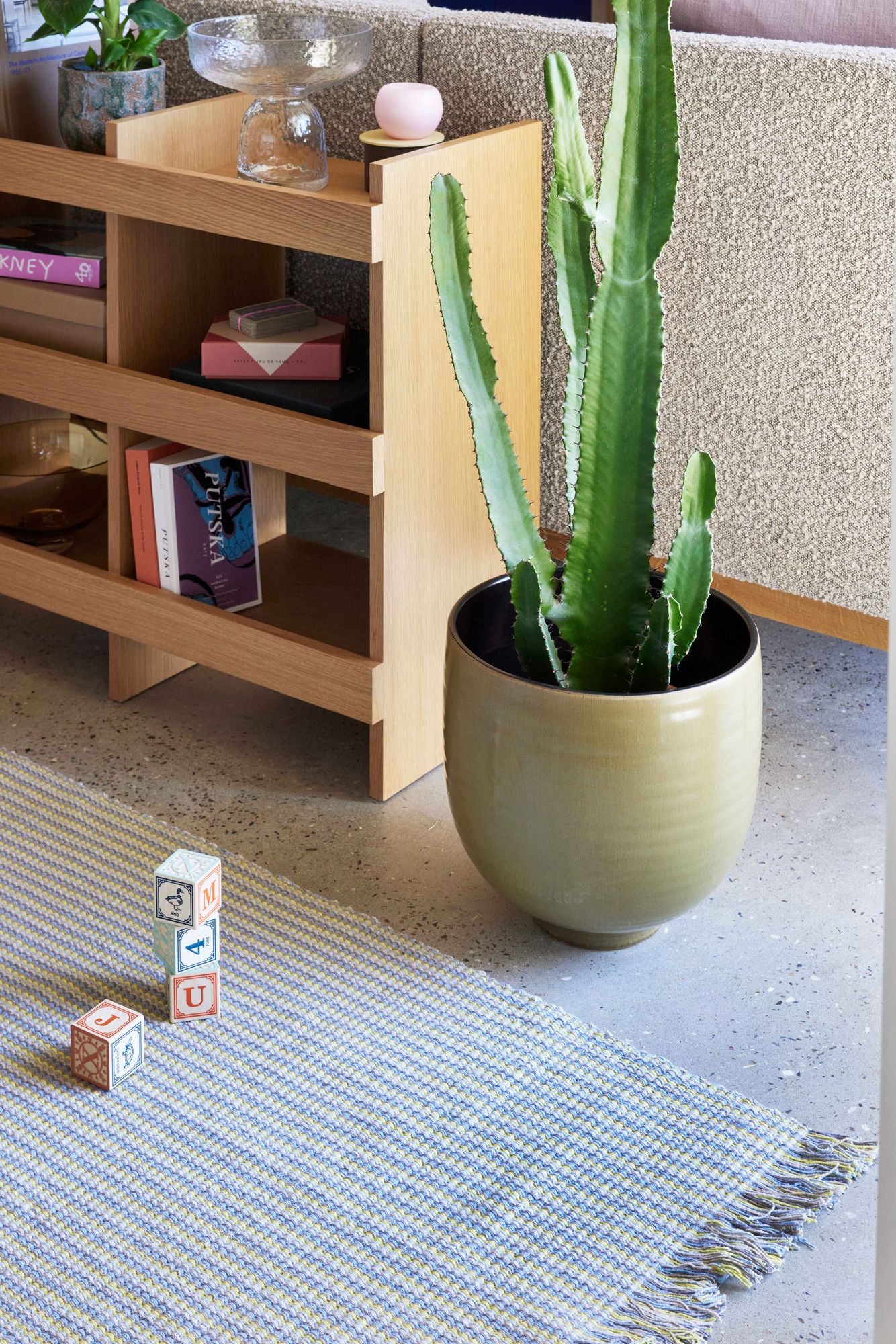 Hübsch Yuka Potte Green (set of 2)