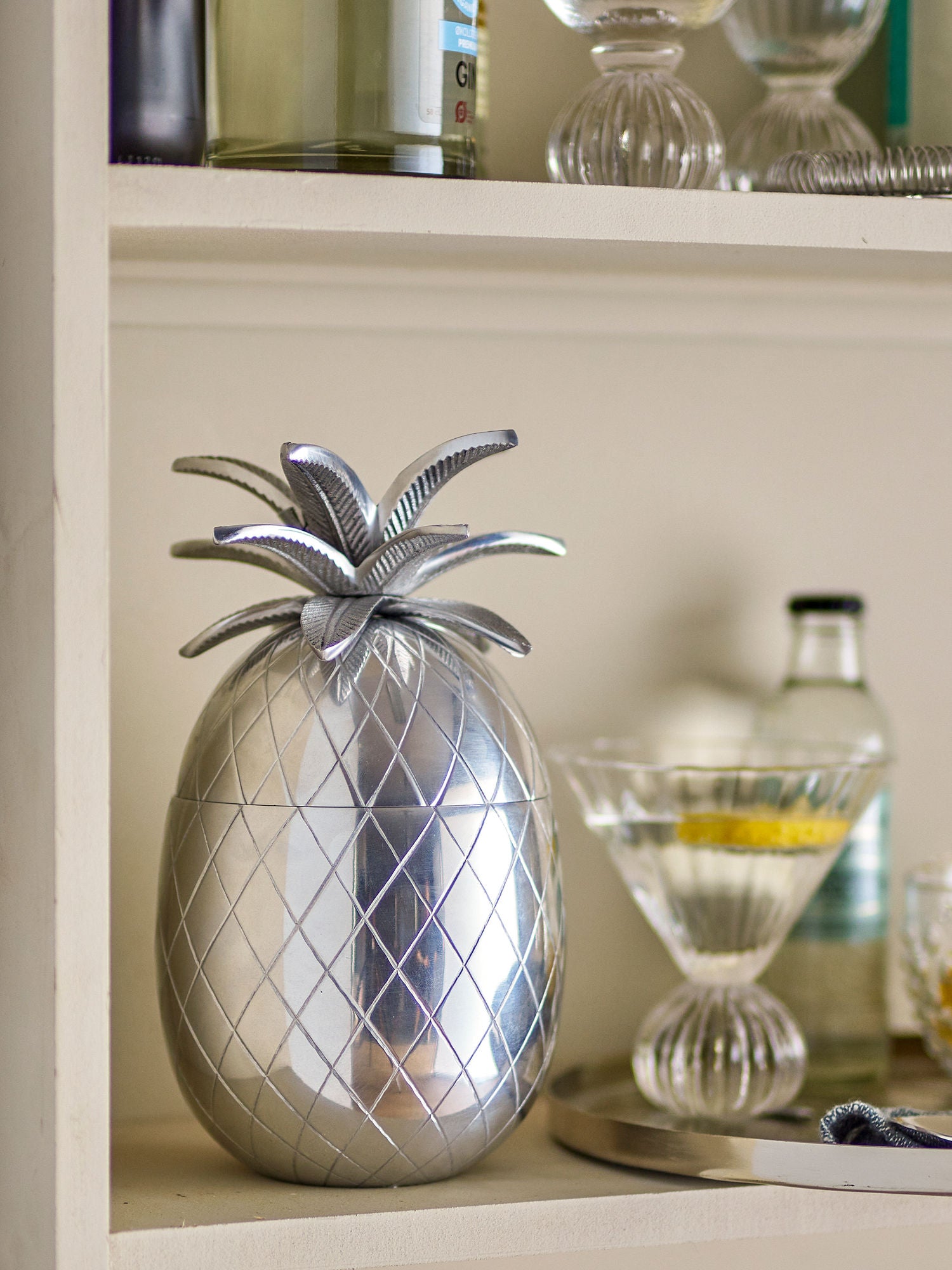 Bloomingville yuichi ice bucket, silver, aluminum