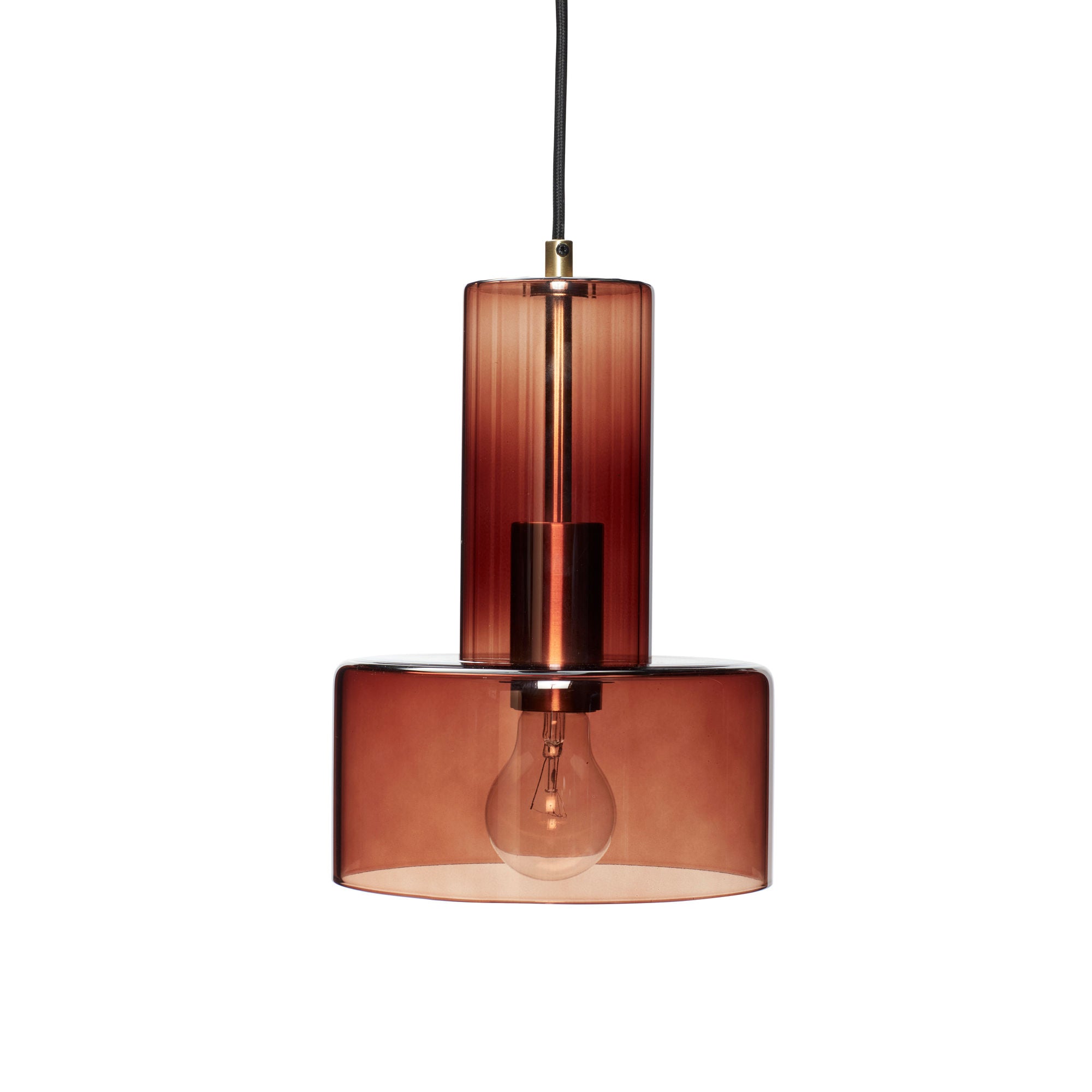 Ripple Pendant Amber color - ø20xh27cm