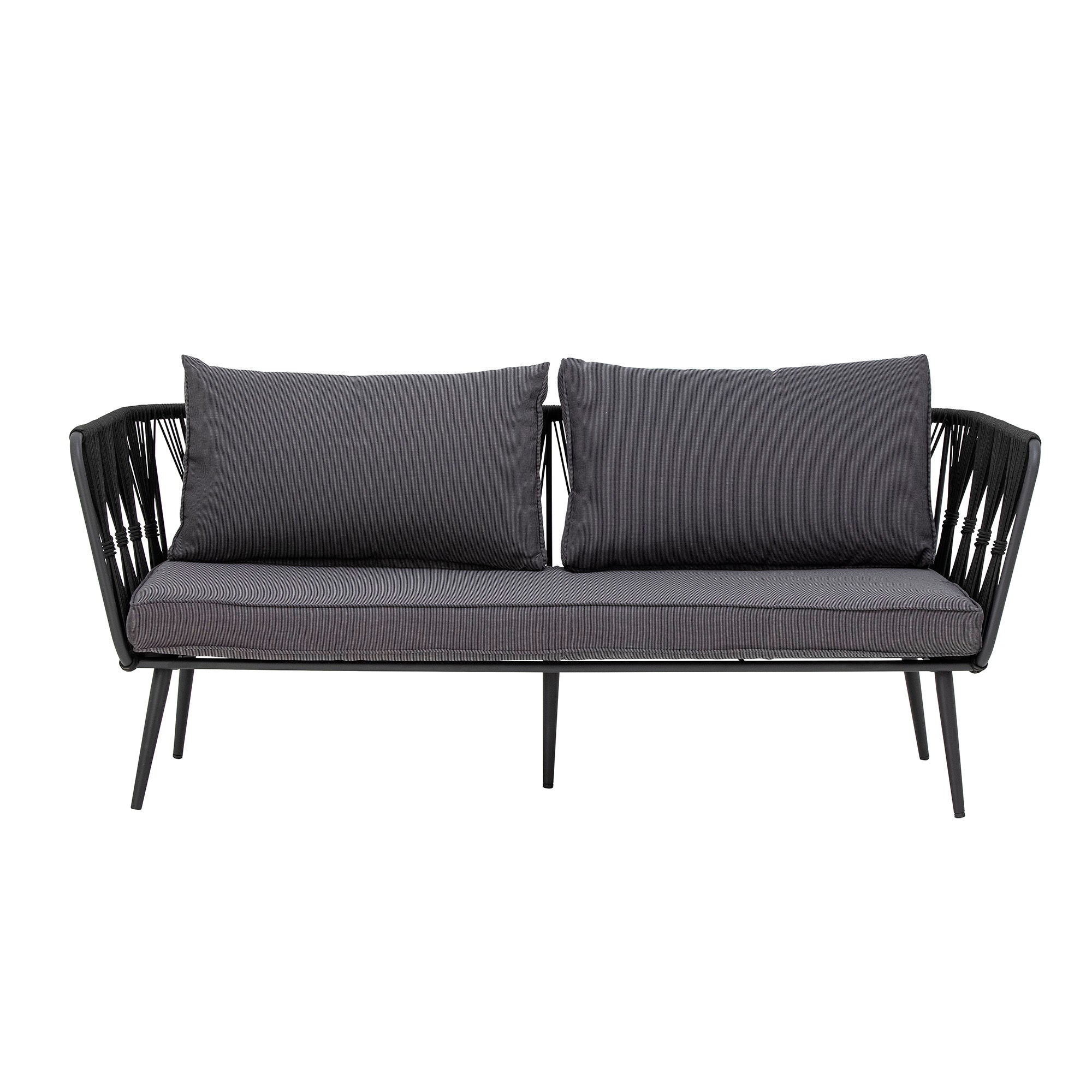 Bloomingville Pavone Fire-Resistant Sofa, Black, Metal