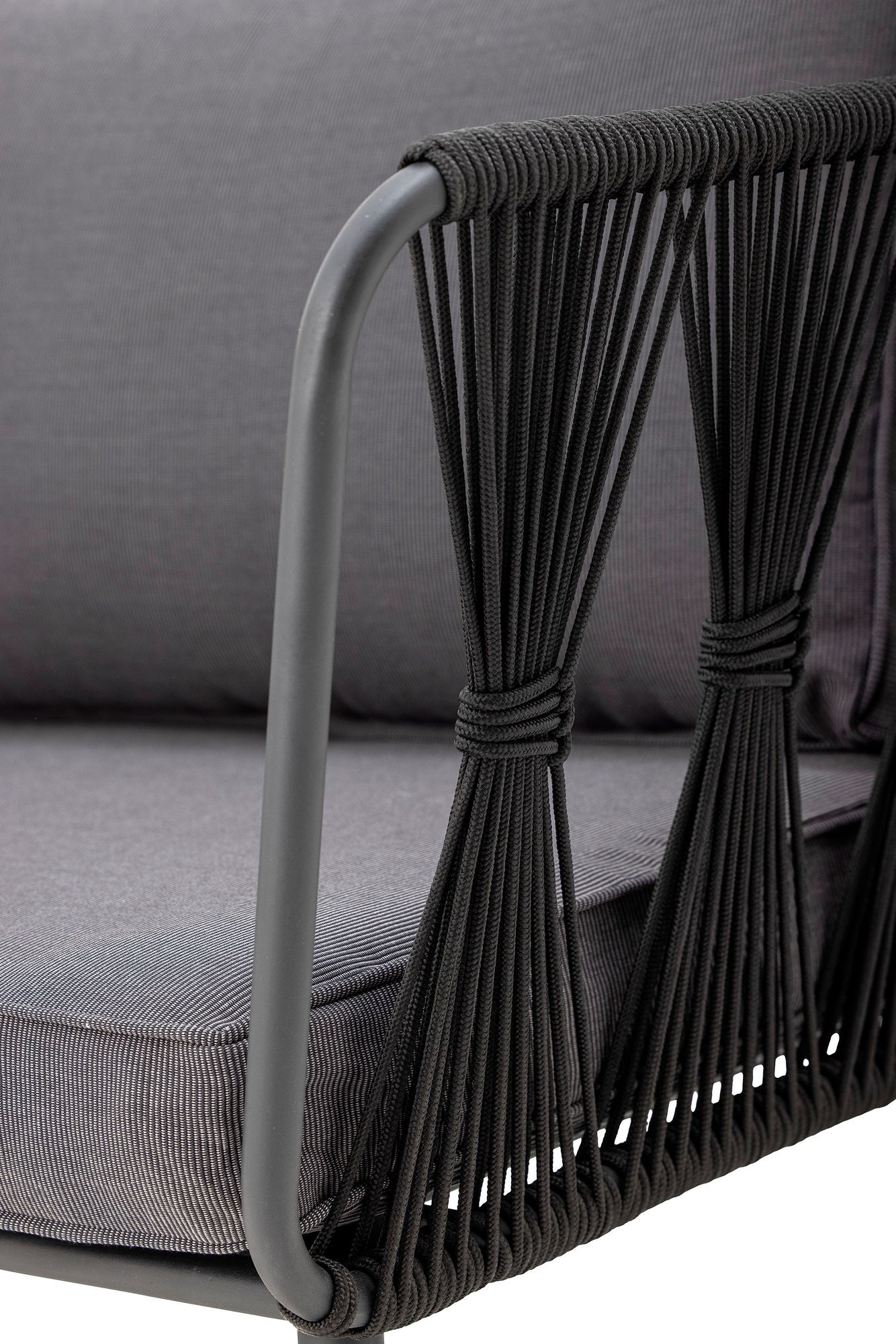 Bloomingville Pavone Fire-Resistant Sofa, Black, Metal