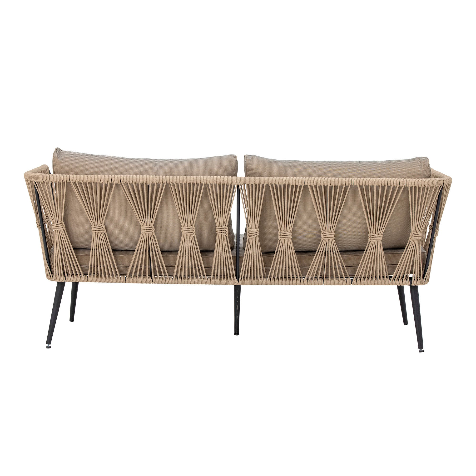 Bloomingville Pavone Fire-Resistant Sofa, Brown, Metal