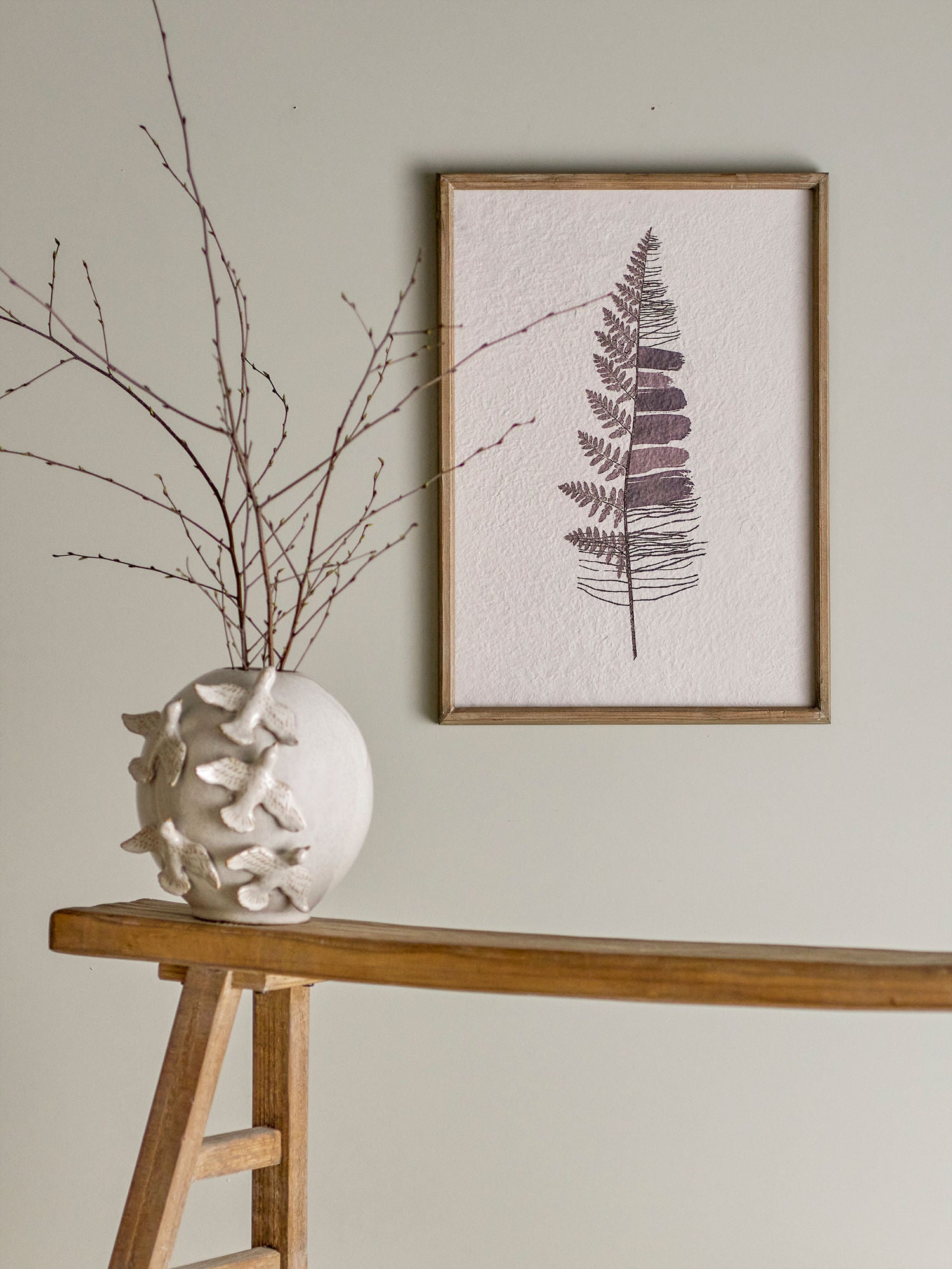 Creative Collection Corval Illustration with frame, nature, pine