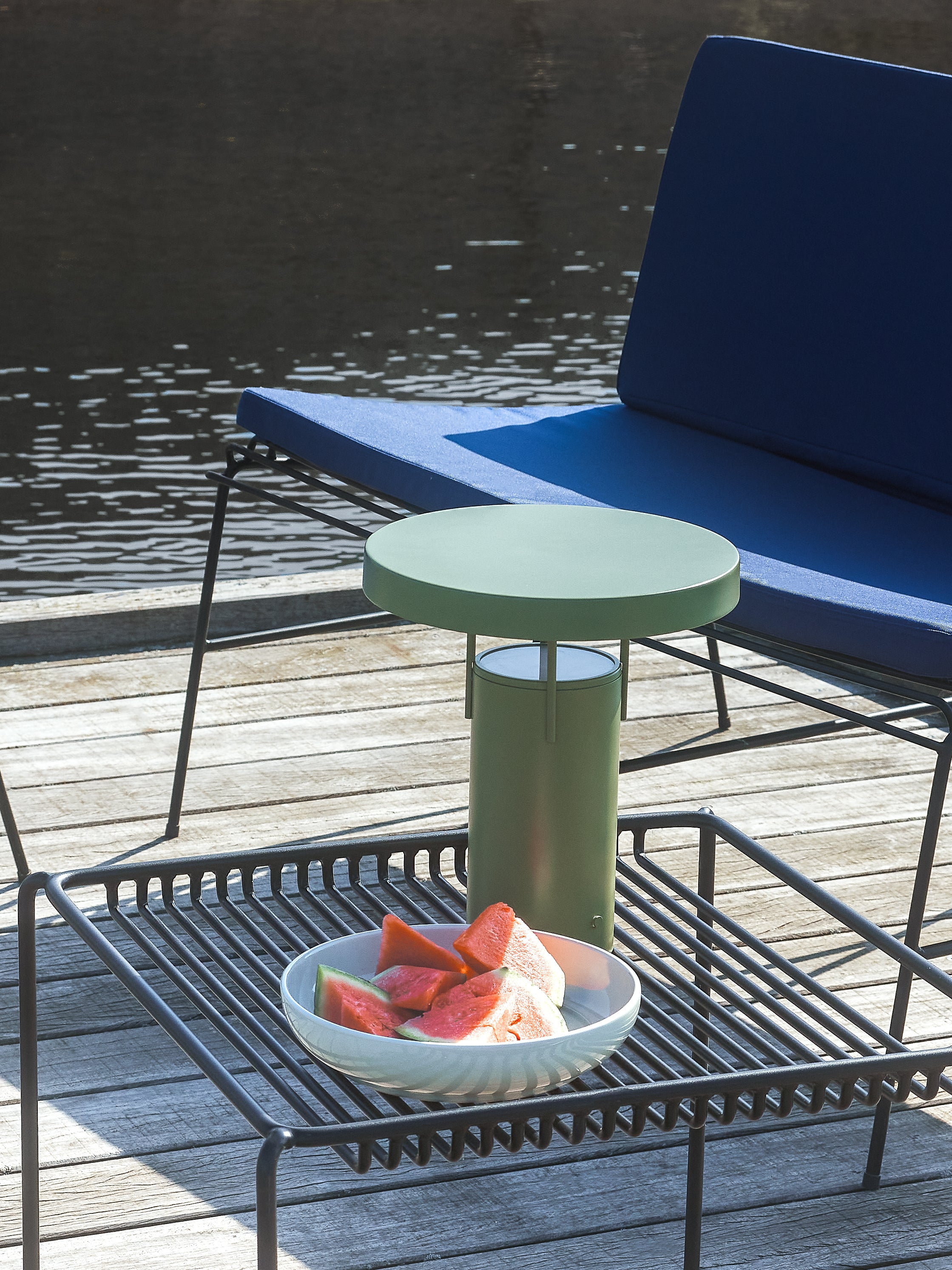 String Side Table Black - 51x51xh45cm