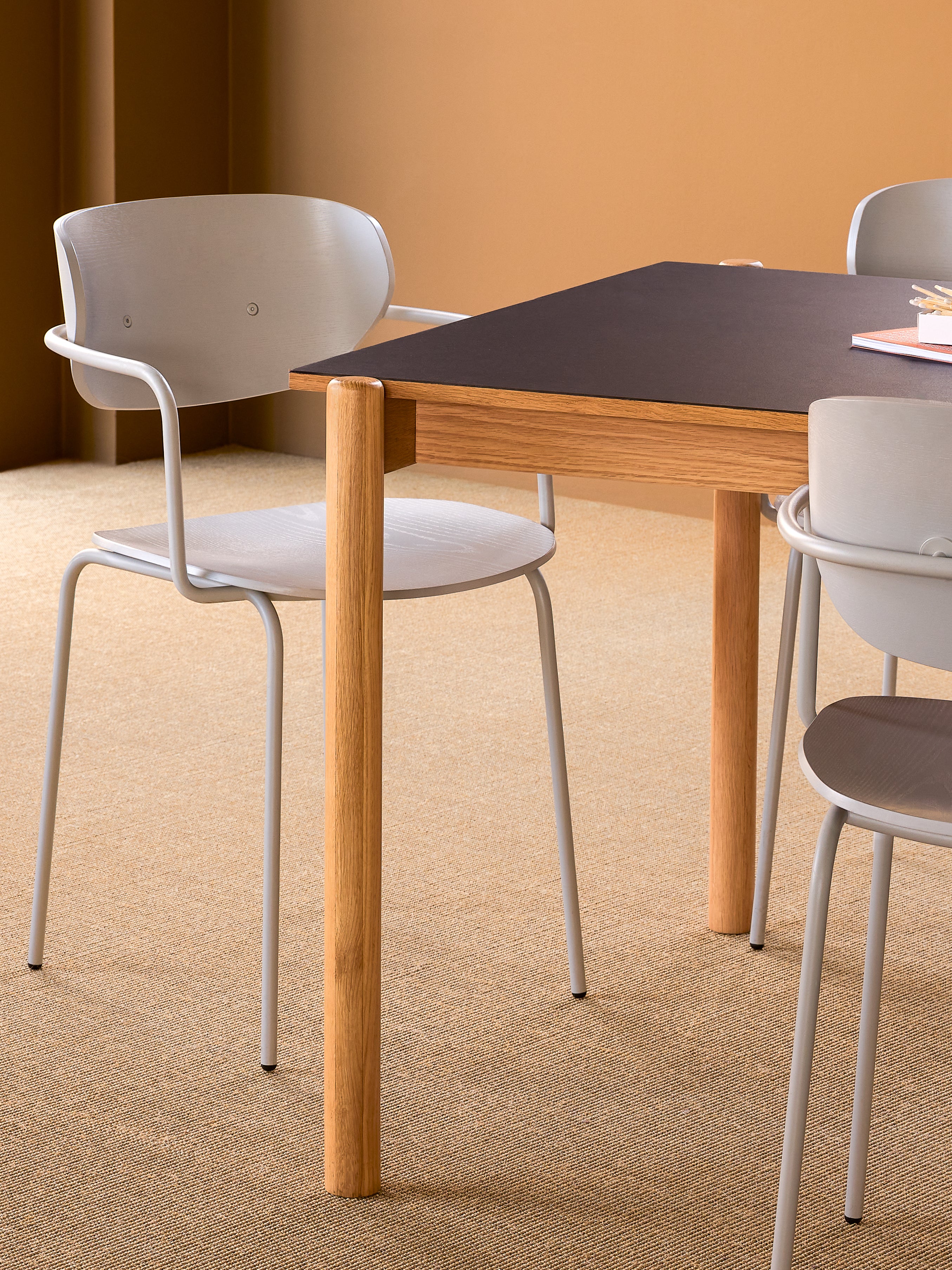 Oblique Dining Table Rectangular Black - 190x107xh75cm