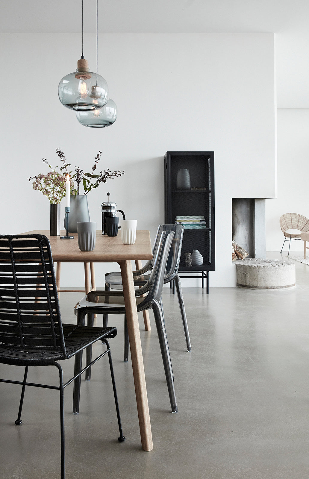 Edge Cabinet Single Black - 50x45xH150cm