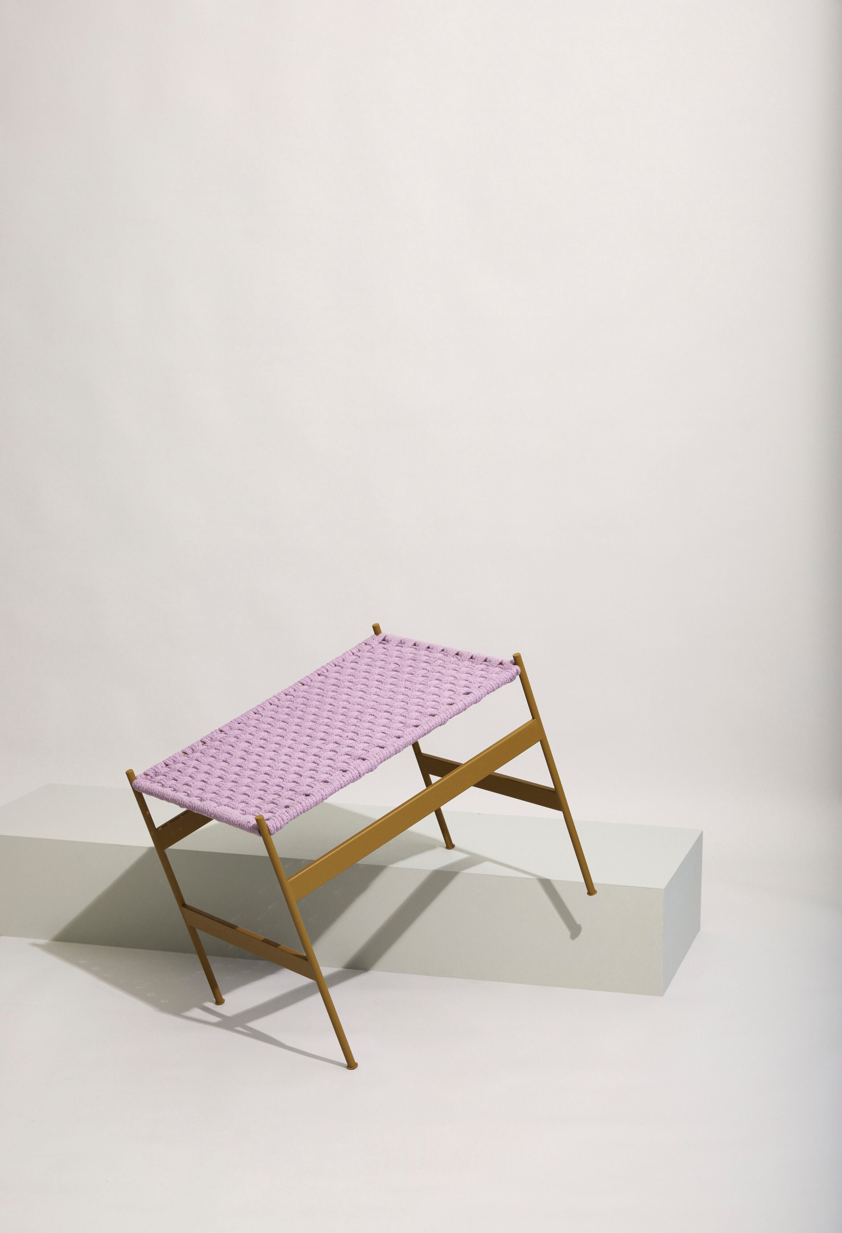 Peri Bench Purple/Khaki - 56x42xh47cm