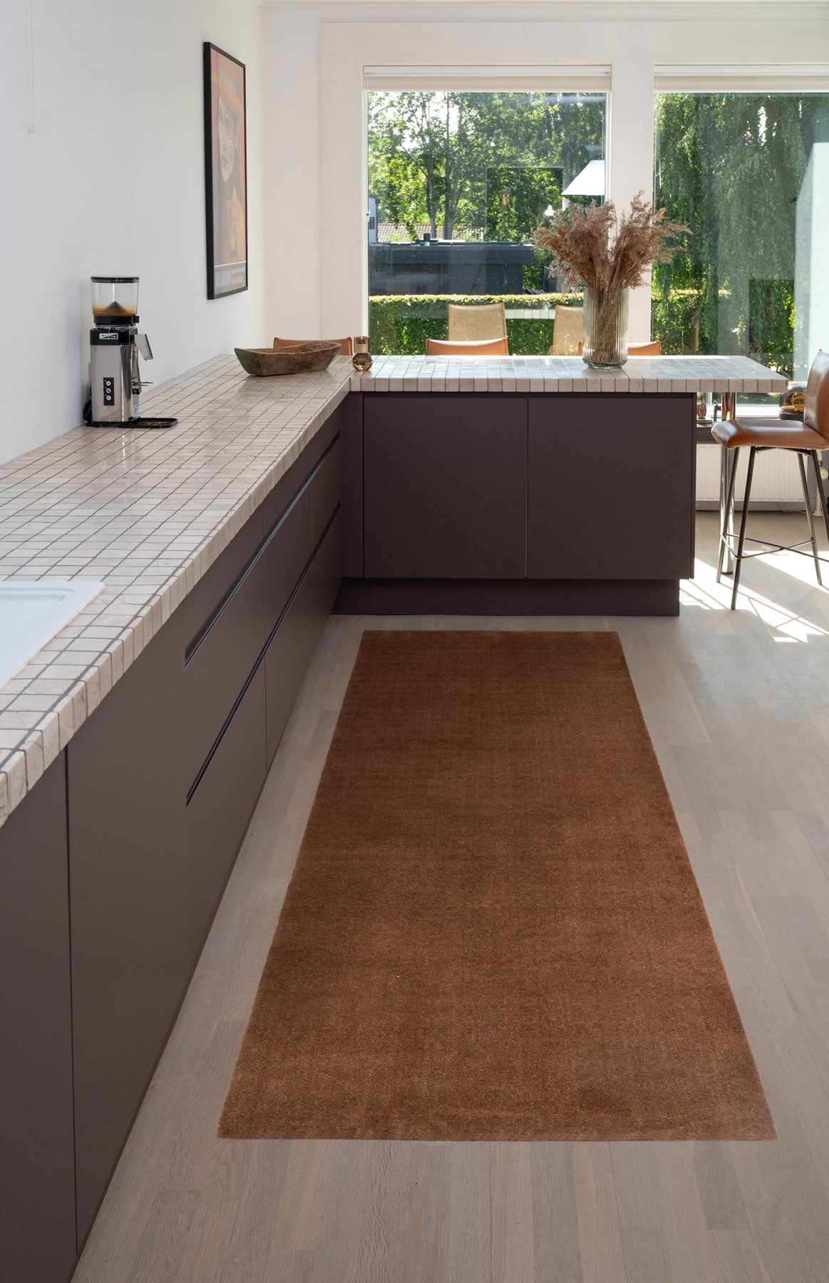 NYHED TÆPPE/MÅTTE 90 x 200 CM - UNI COLOR/COGNAC - Tica Copenhagen - DesignGaragen.dk