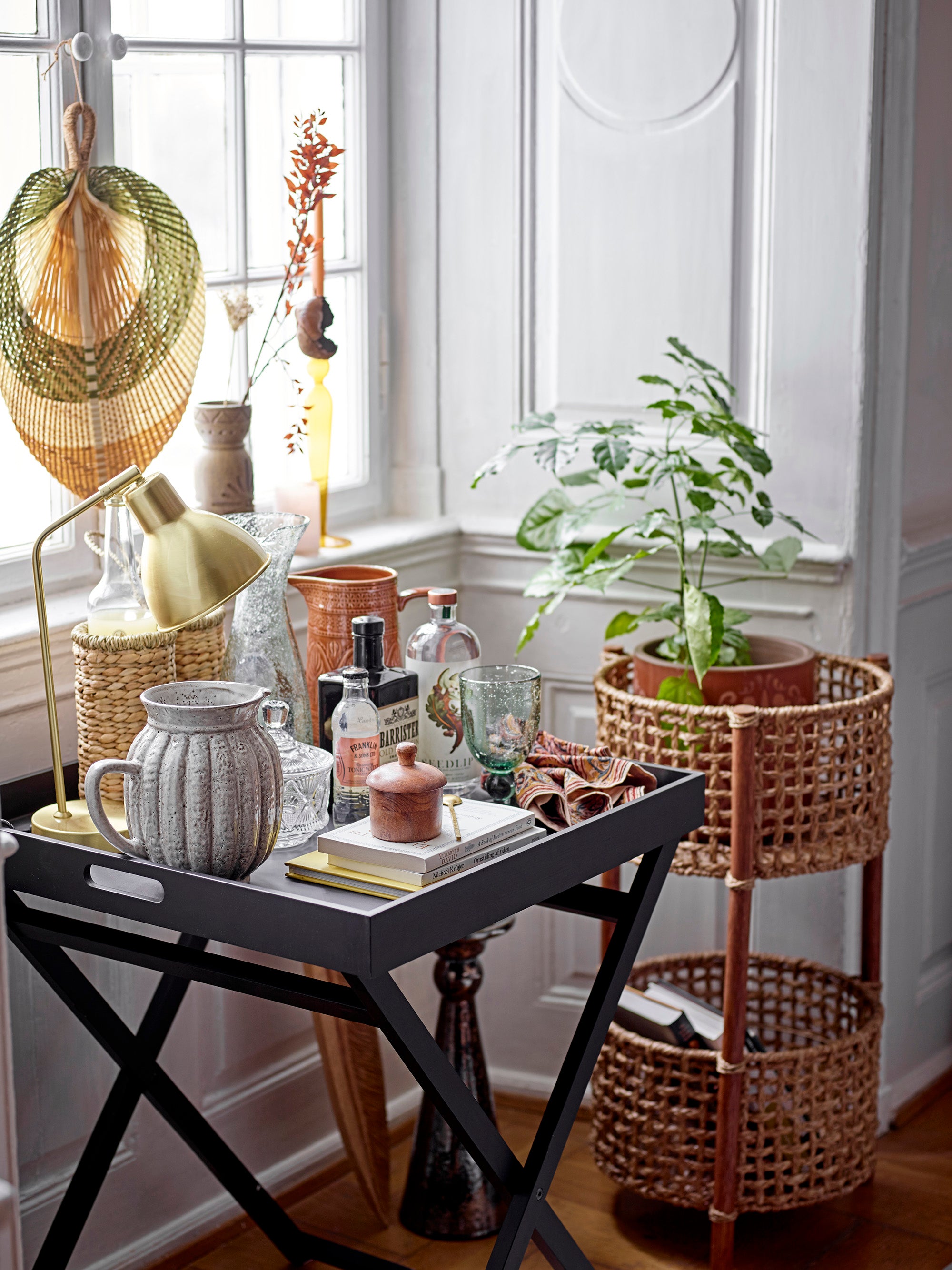 Manela wine glasses, green, glass