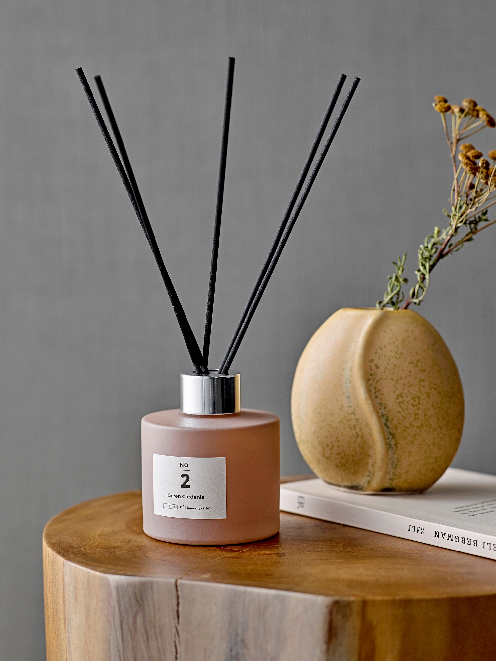 NO. 2 - Green Gardenia Duftpinde, Rosa, Duftevand - ILLUME X BLOOMINGVILLE - DesignGaragen.dk
