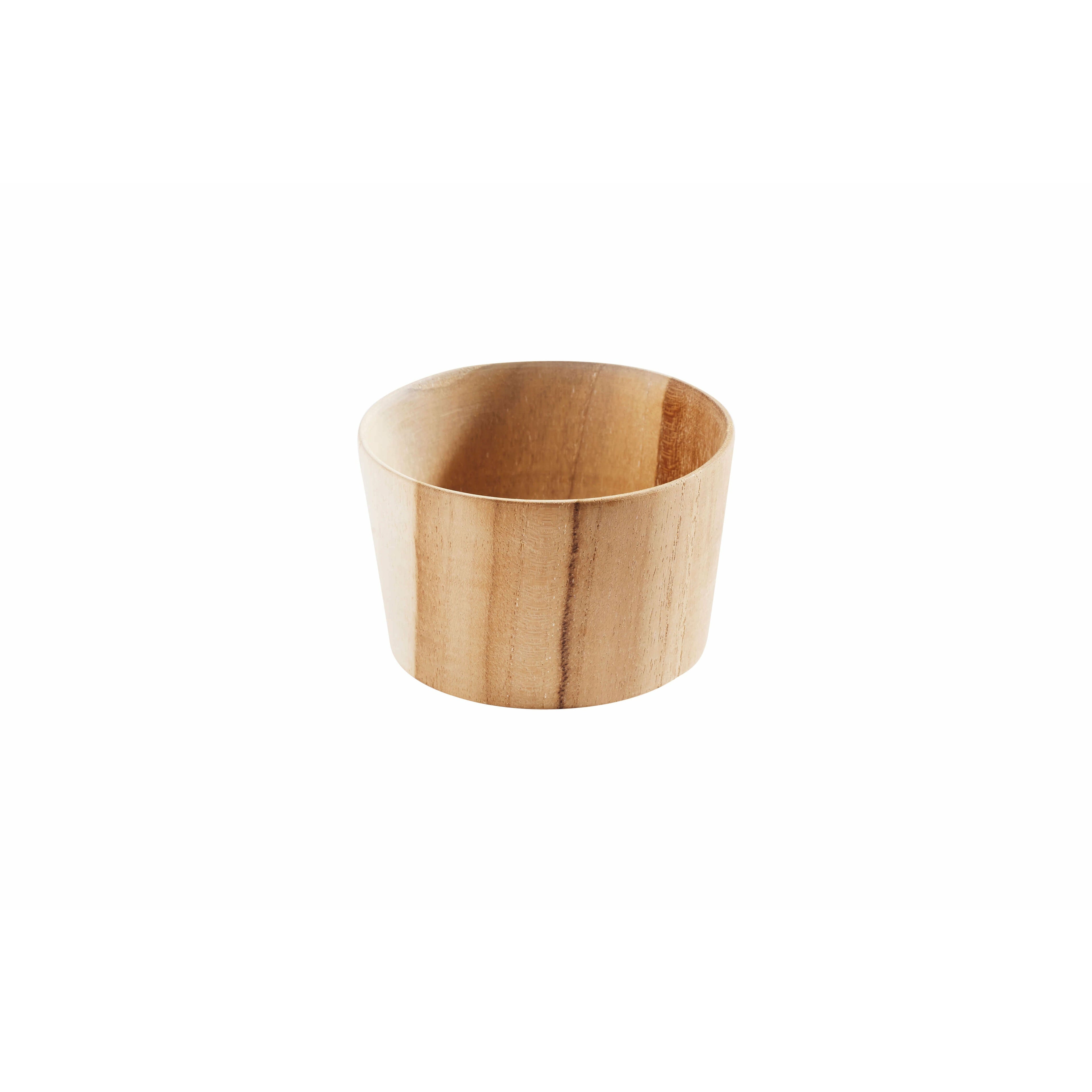 Muubs Skål Snack - Natur - Ny Teak - H: 6 Ø: 10 cm - DesignGaragen.dk.