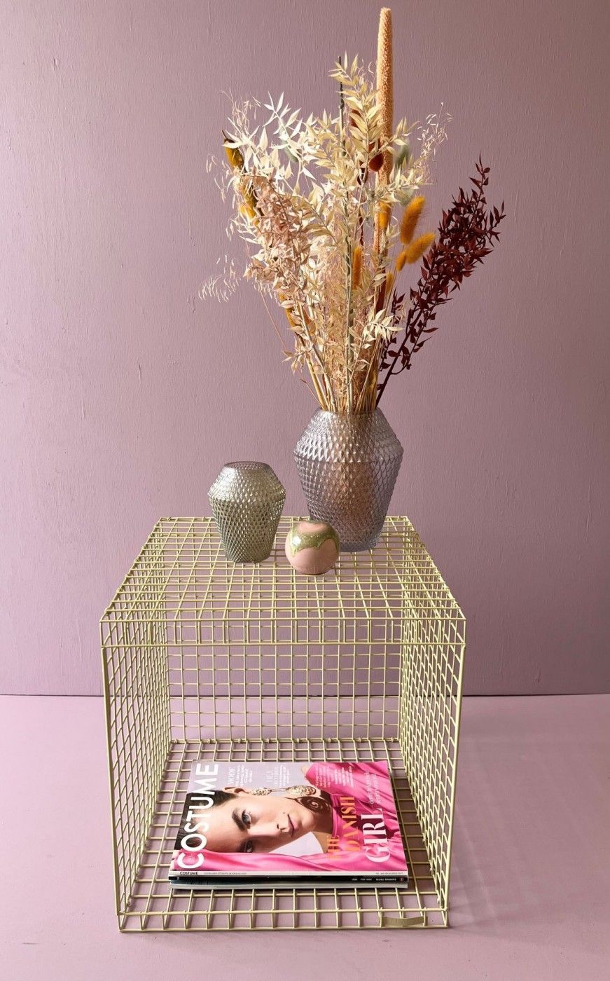 Kalager Design Wire Cubic, Green Beige