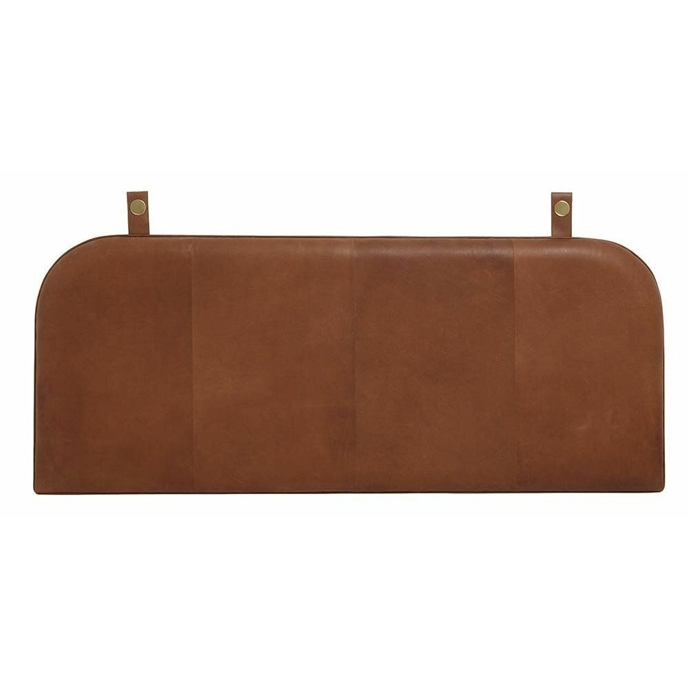Onega Bed War / Back Cand in Leather - 181 cm - Brown