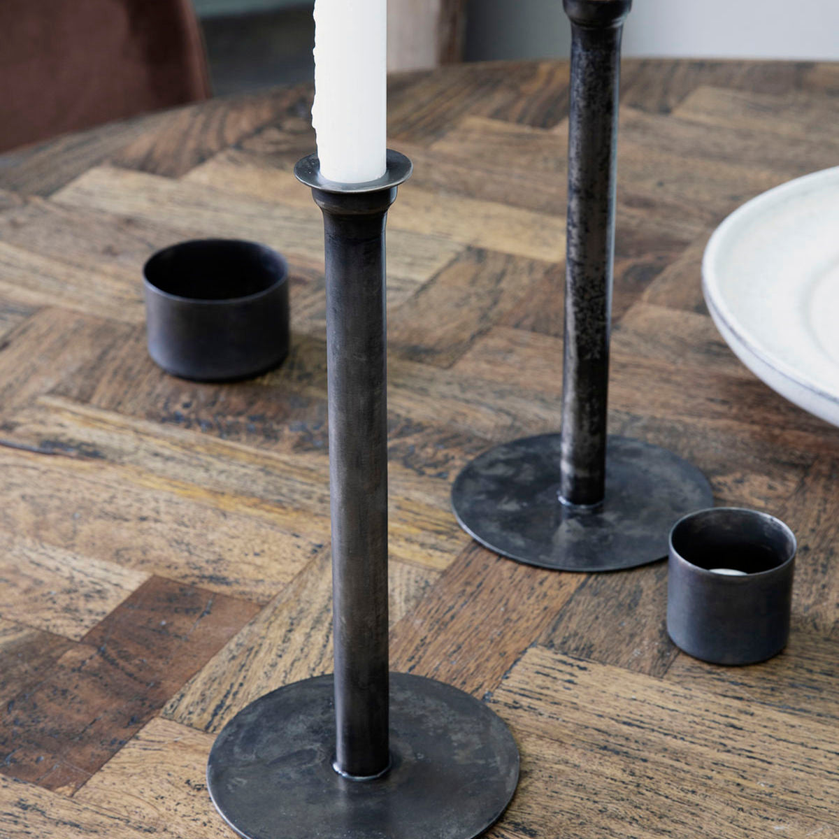 House Doctor - Candlestick, Latuna, Antique Copper - H: 27 cm, DIA: 12.5 cm