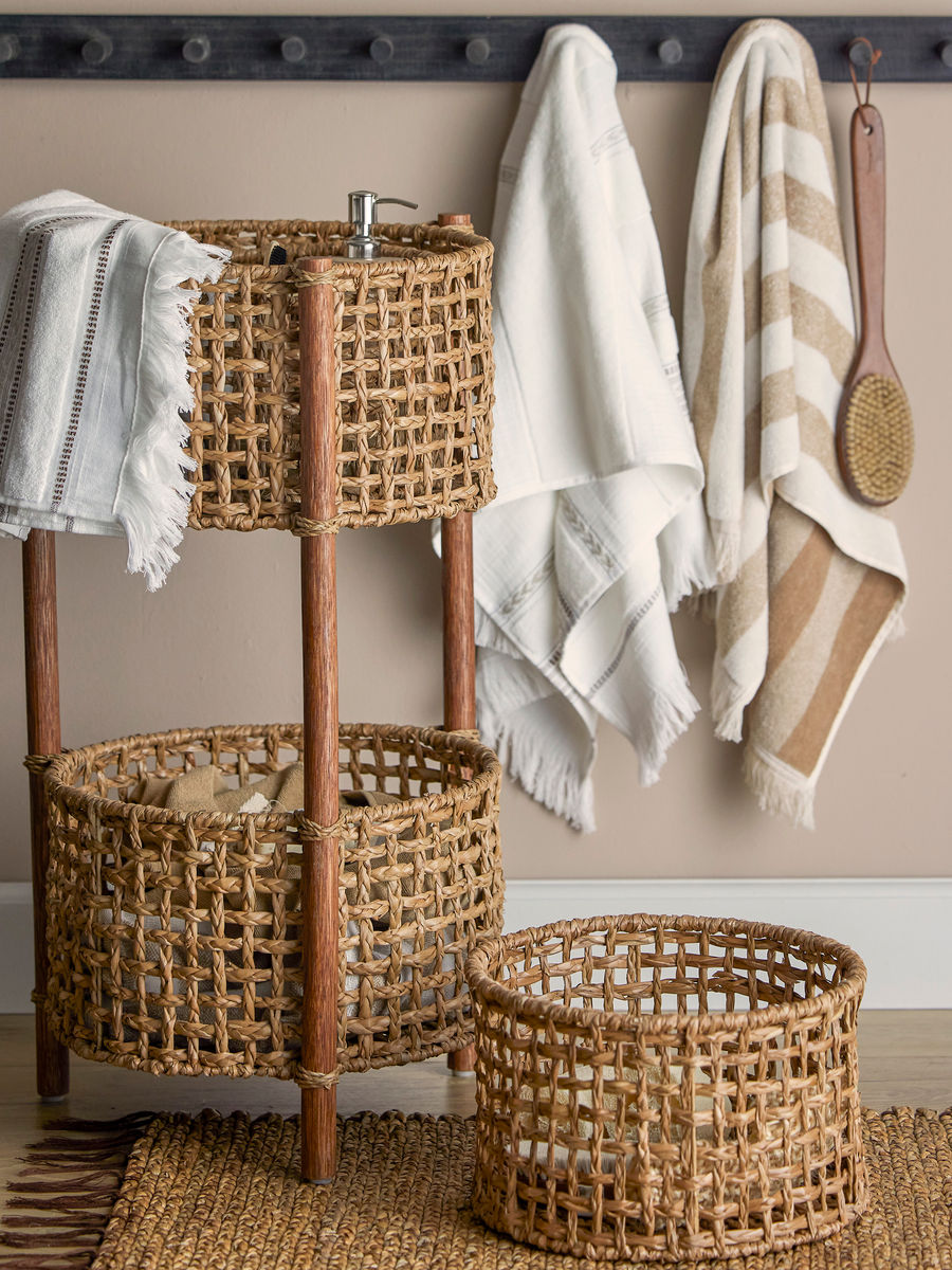 Bloomingville Elaia towel, brown, cotton