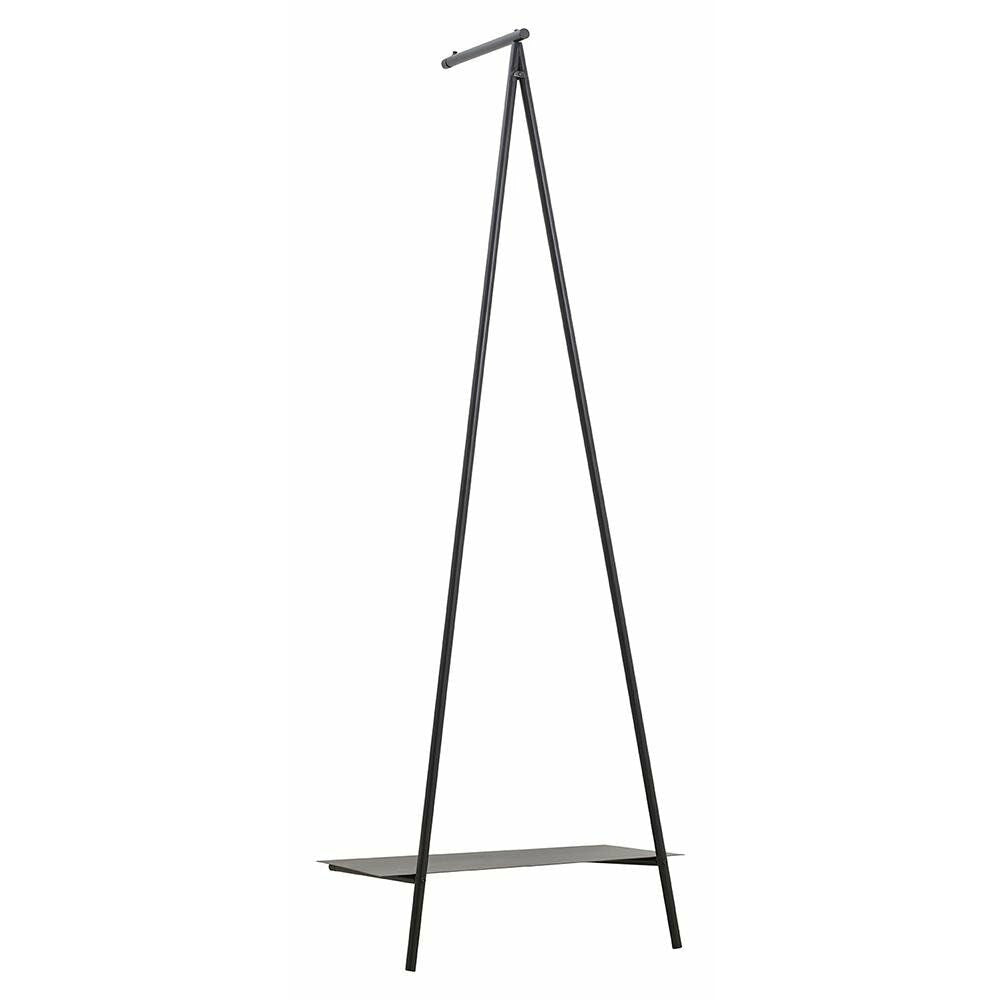 Ravi wardrobe rack in iron - 180x64 cm - black