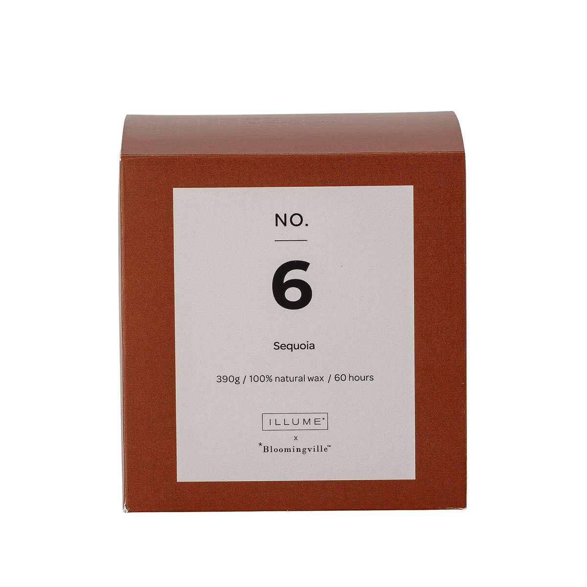 Illume X Bloomingville NO. 6 - Sequoia Duftlys, Brun, Naturlig Voks - Illume X Bloomingville - DesignGaragen.dk