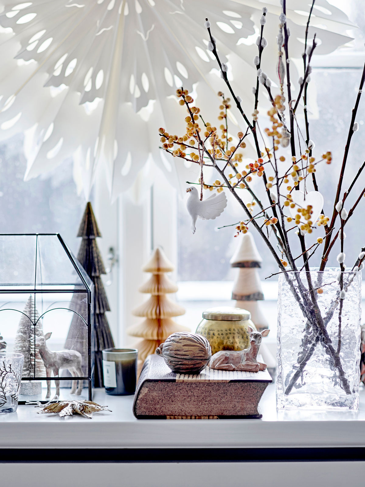 Bloomingville tuan reindeer, brown, polyresin