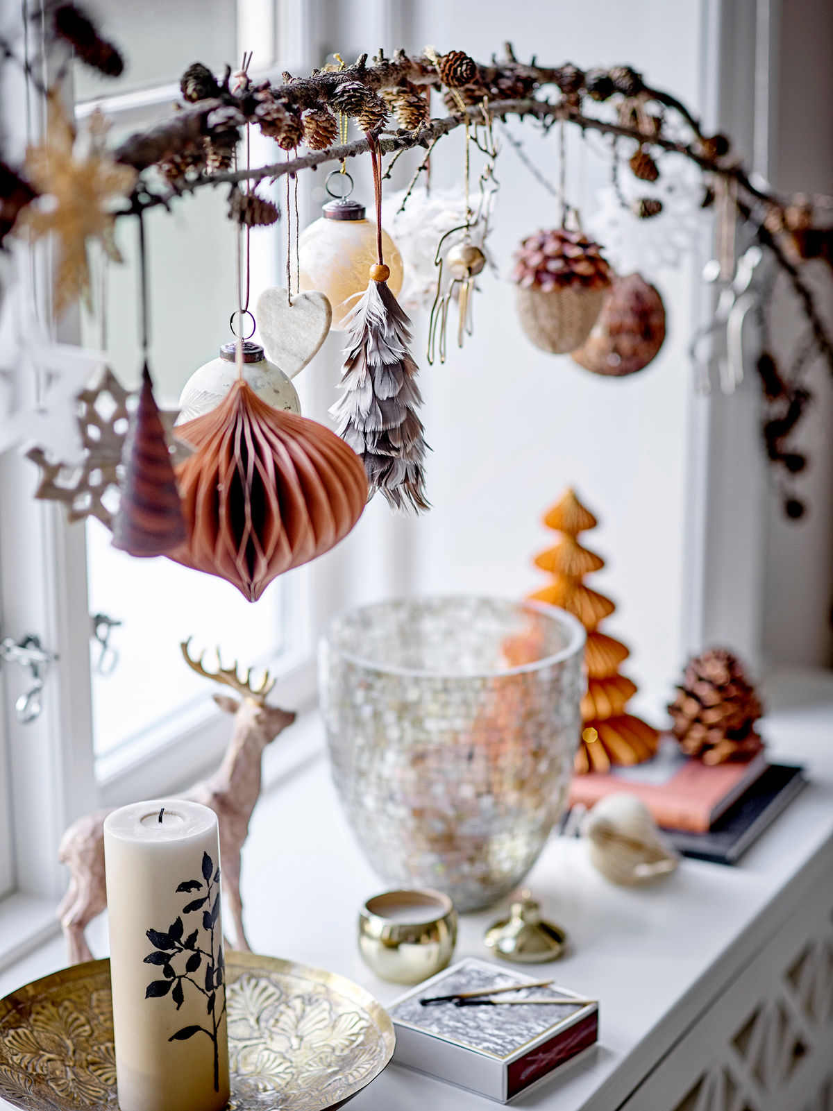 Bloomingville tuan reindeer, brown, polyresin