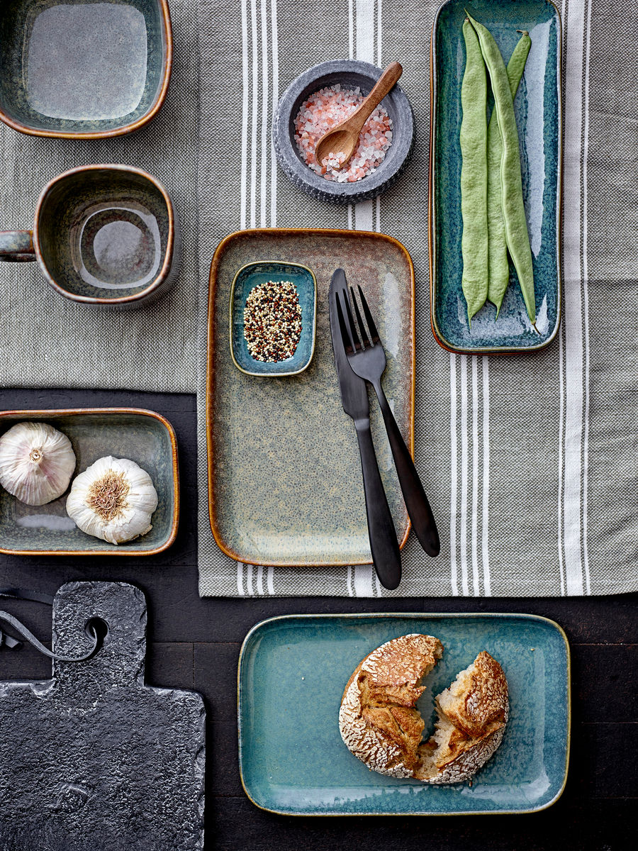 Bloomingville Aime Serving Food, Green, Stoneware