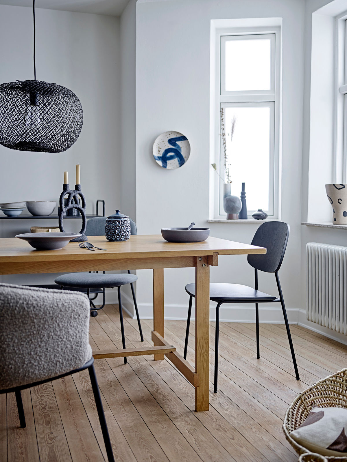 Bloomingville Ramina Lysestage, Sort, Polyresin - Bloomingville - DesignGaragen.dk