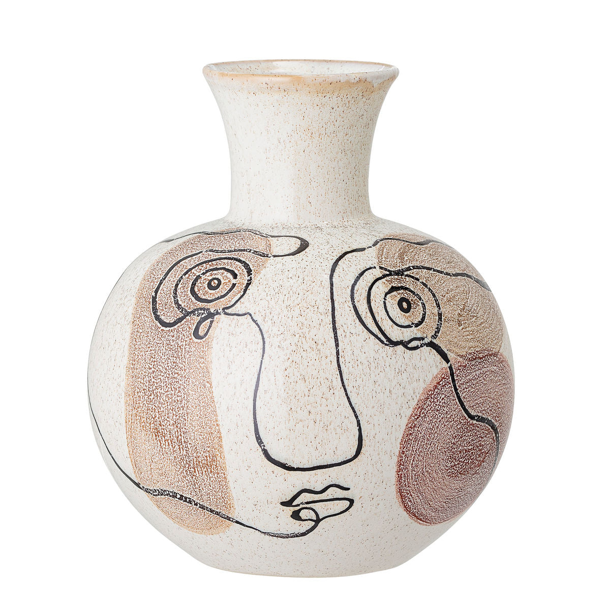 Bloomingville Irini Vase, Hvid, Stentøj - Bloomingville - DesignGaragen.dk