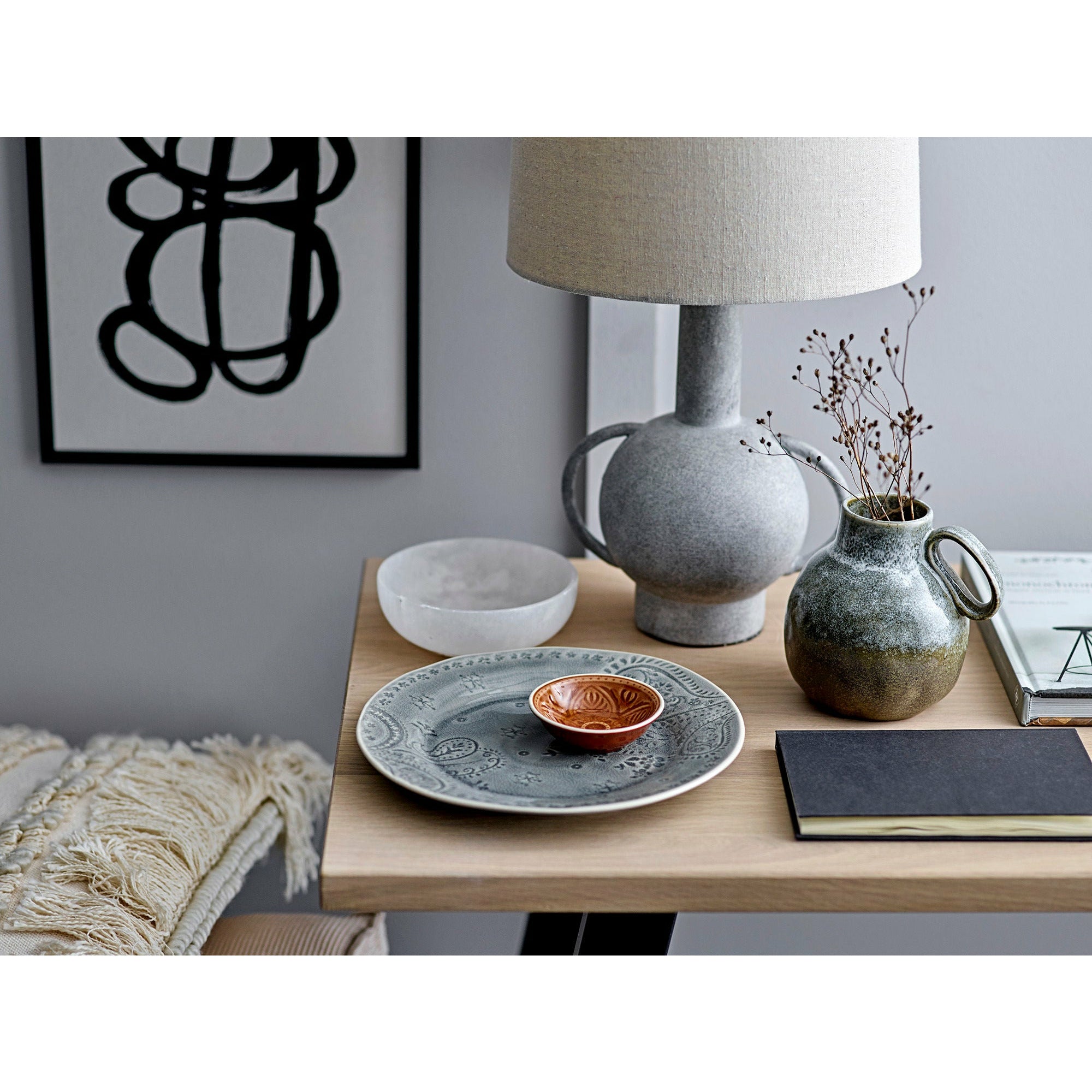 Bloomingville Cozy Skrivebord, Natur, FSC 100%®, Eg - Bloomingville - DesignGaragen.dk