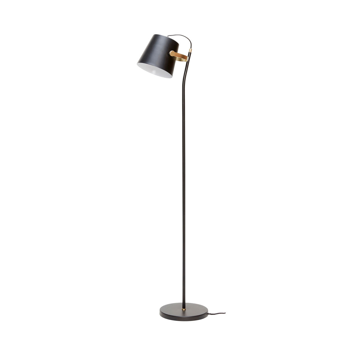 Hübsch Architect floor lamp black/brass color