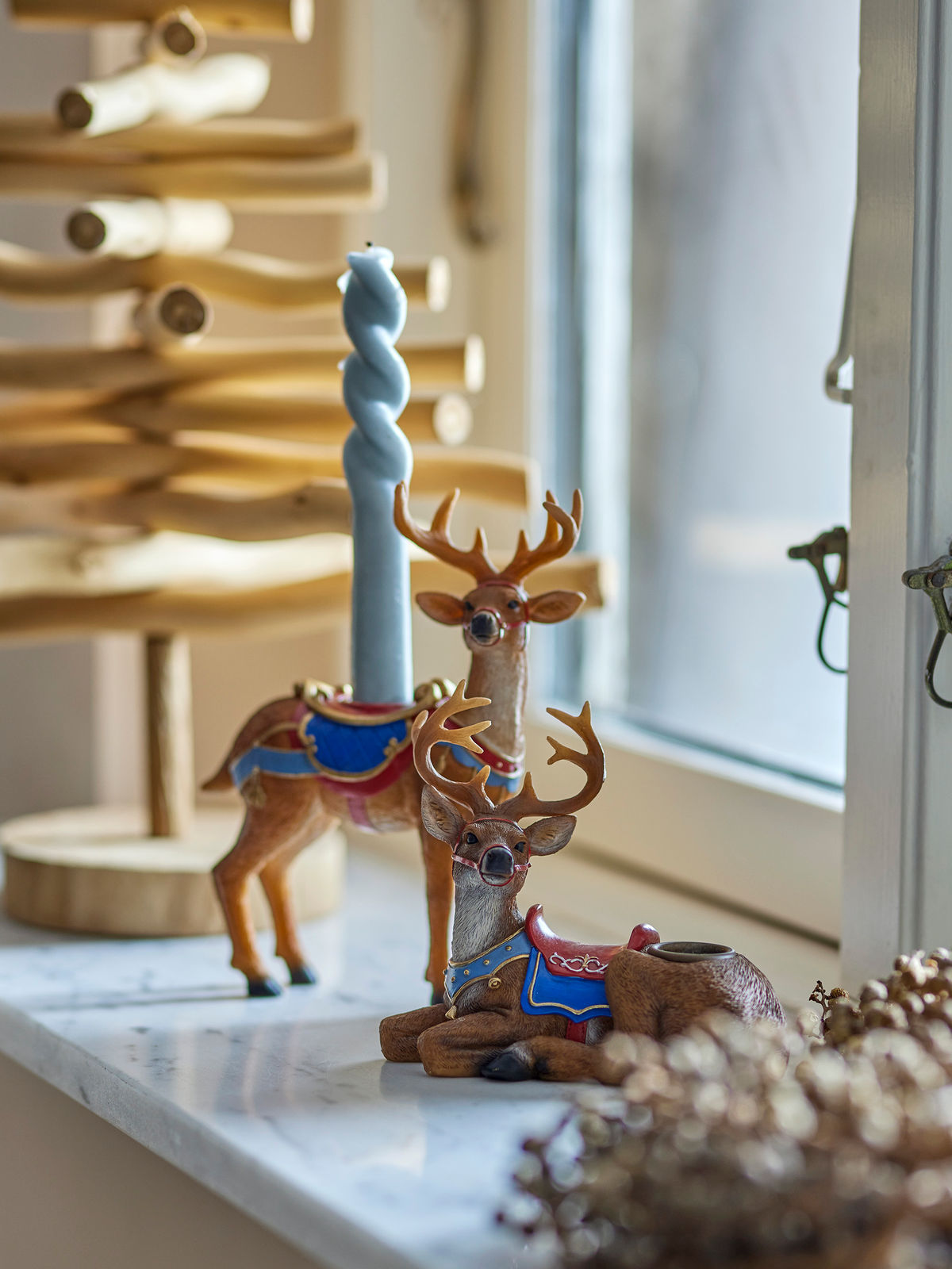 Bloomingville Glory Lysestage, Brun, Polyresin - Bloomingville - DesignGaragen.dk