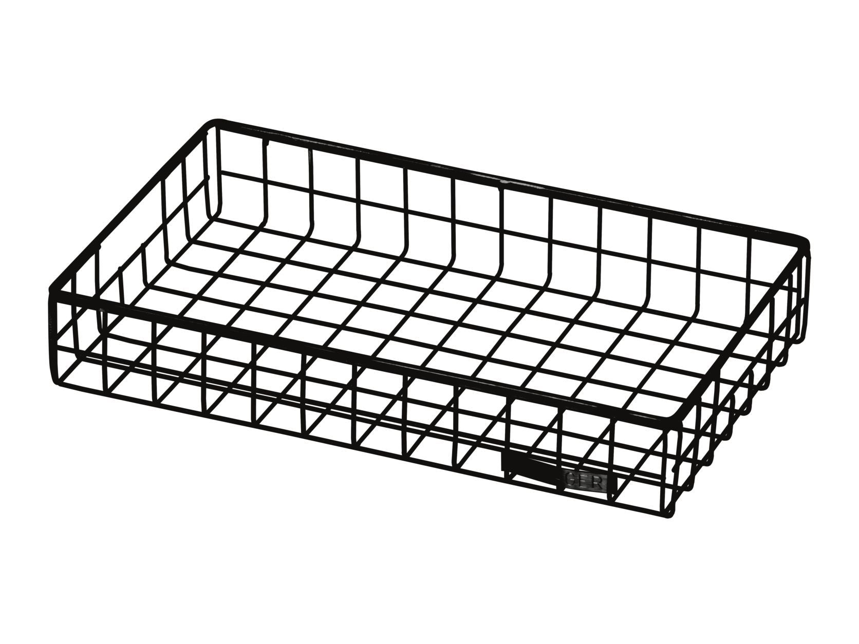 Kalager Design Wire Tray, Small, Black