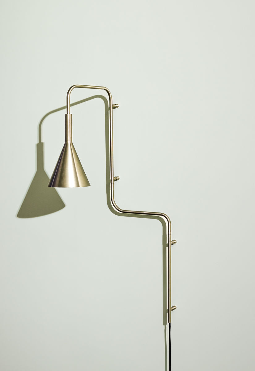 Hübsch rope wall lamp nickel