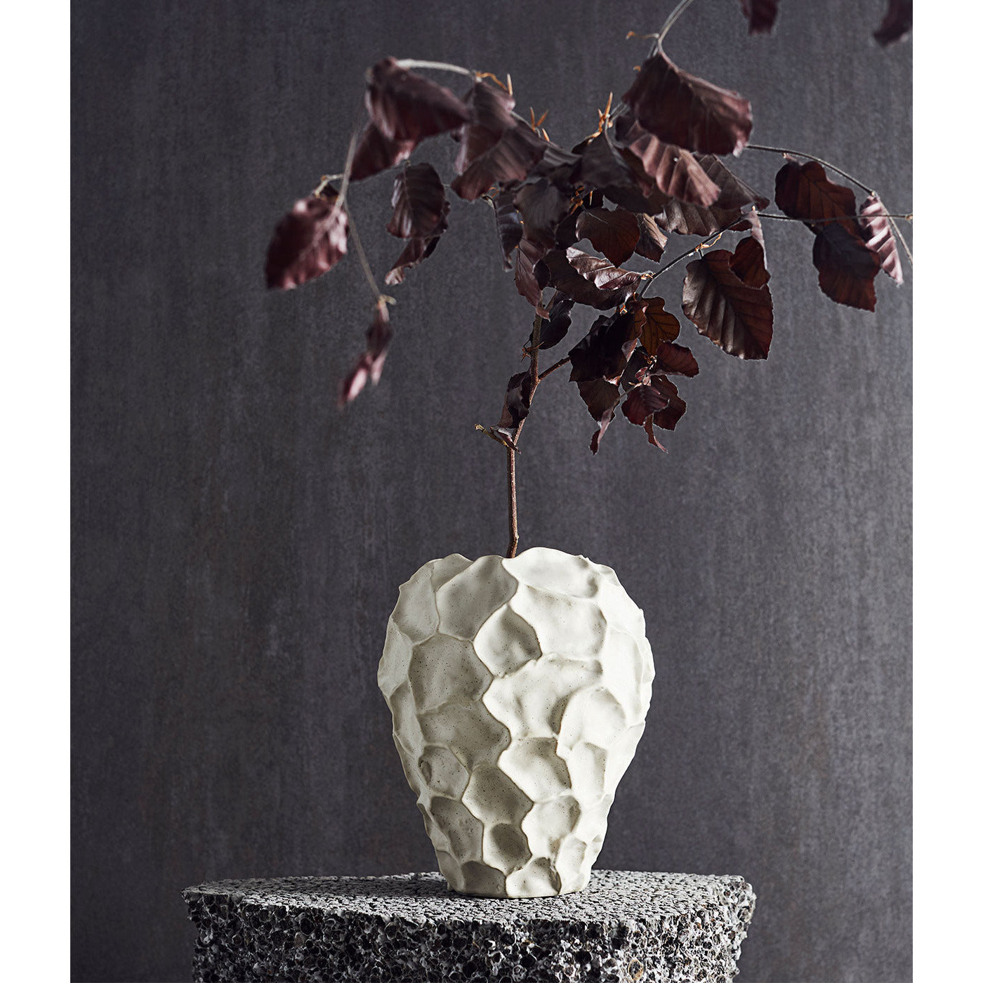 Vase Soil - Vanilje - Keramik - H: 21,5 Γ: 18 cm - Muubs - DesignGaragen.dk