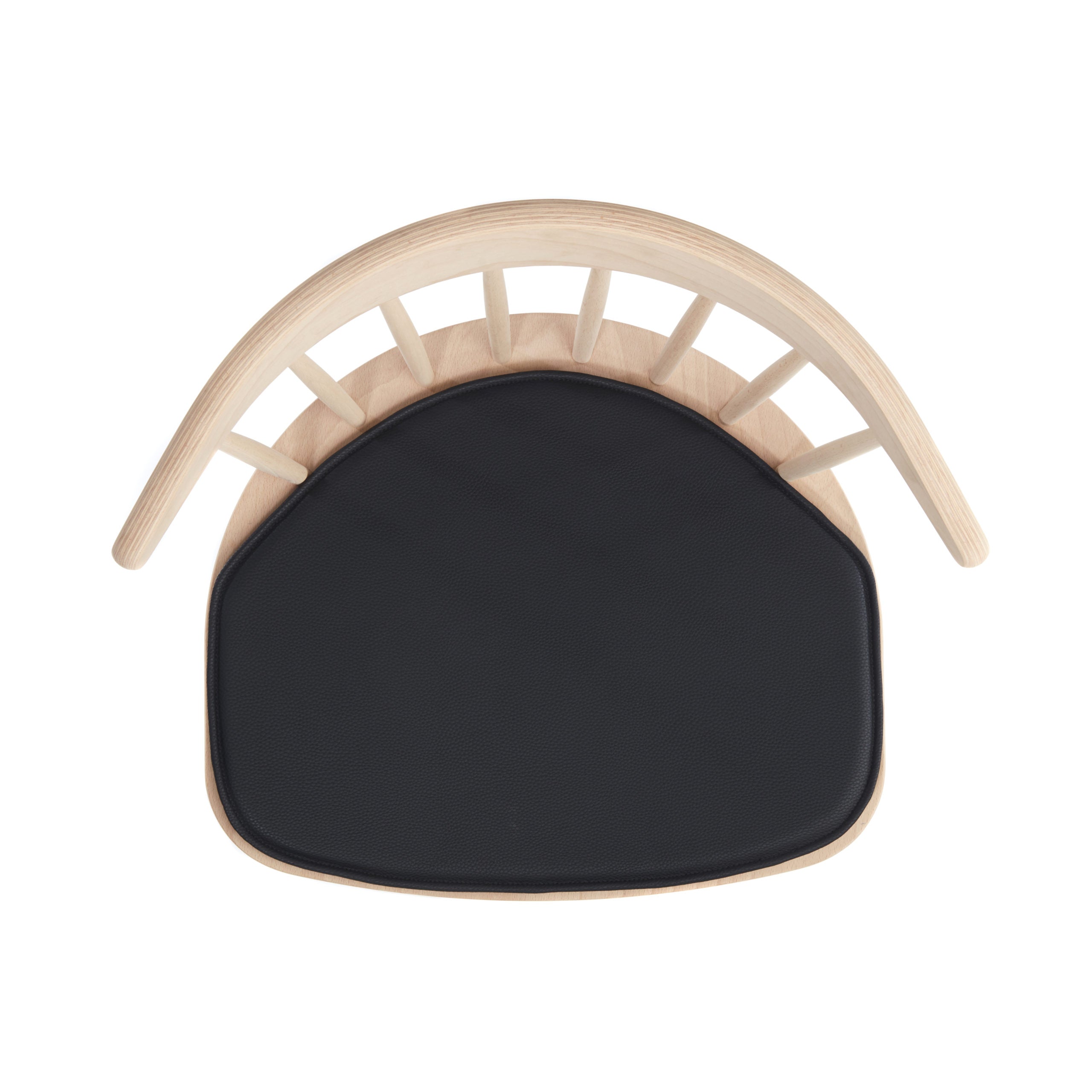 Luksus sort læderhynde til HAY J104 stolene - Hynder til HAY J104 stolen - DesignGaragen.dk