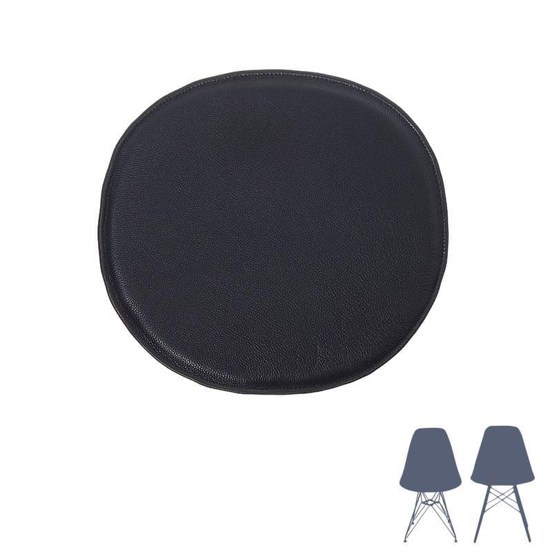 Luksus hynde til Charles Eames DSW, DSR, DSS-N, DSS stolene i sort læder - Hynder til Eames DSR DSW DSS-N og DSS stolene - DesignGaragen.dk