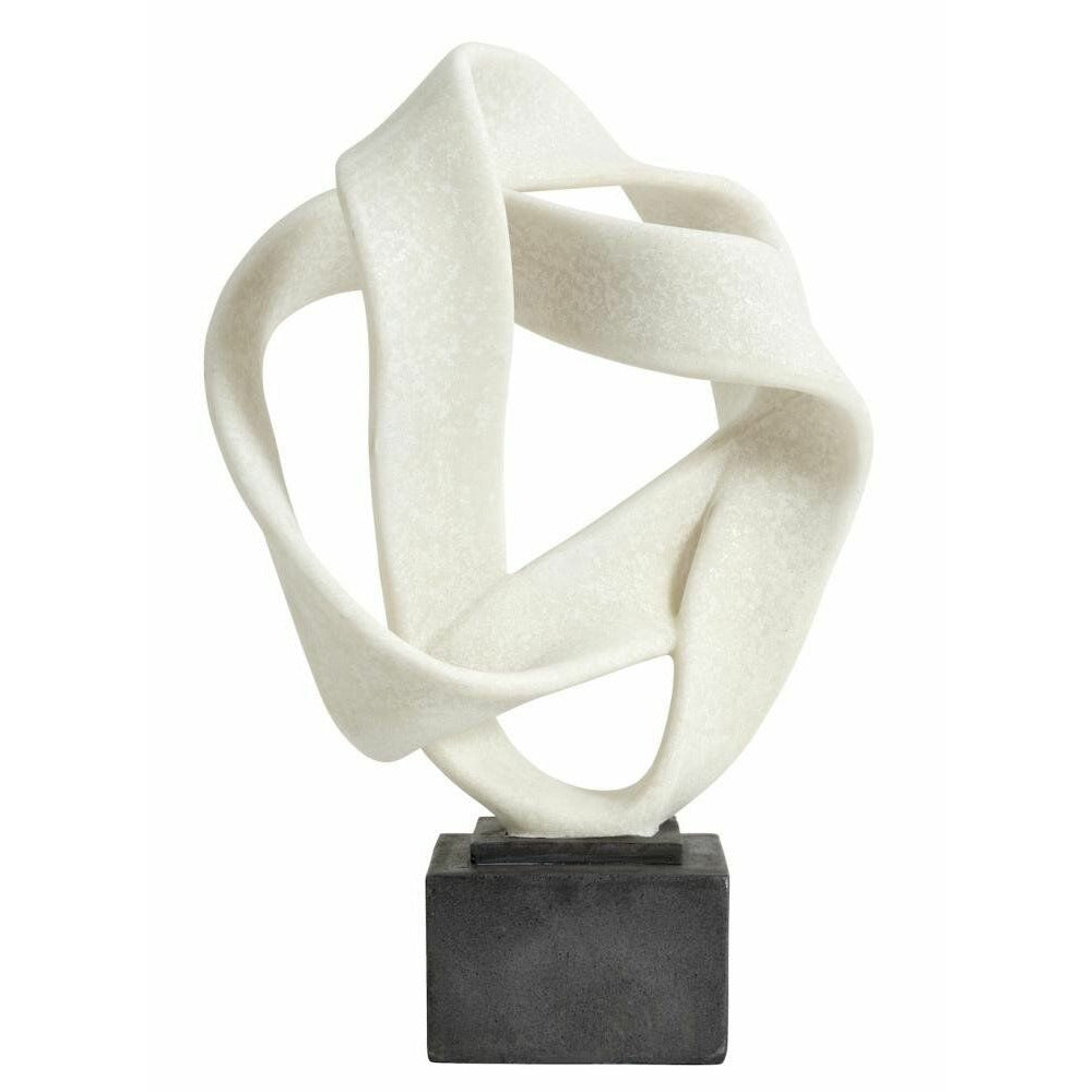 Rosala sculpture for decoration - H43 cm - black and white