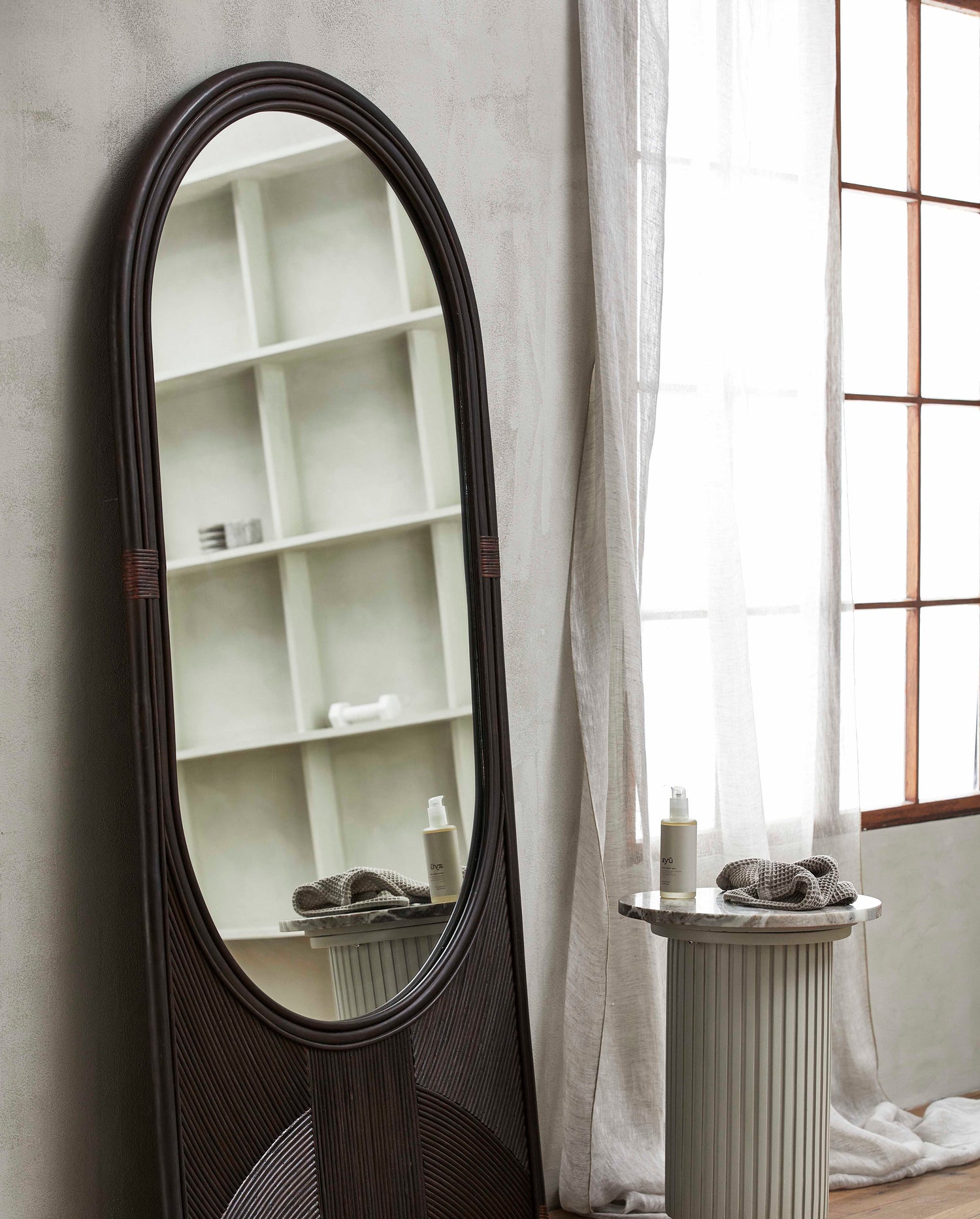 Nordal Tura Mirror, L, Brown