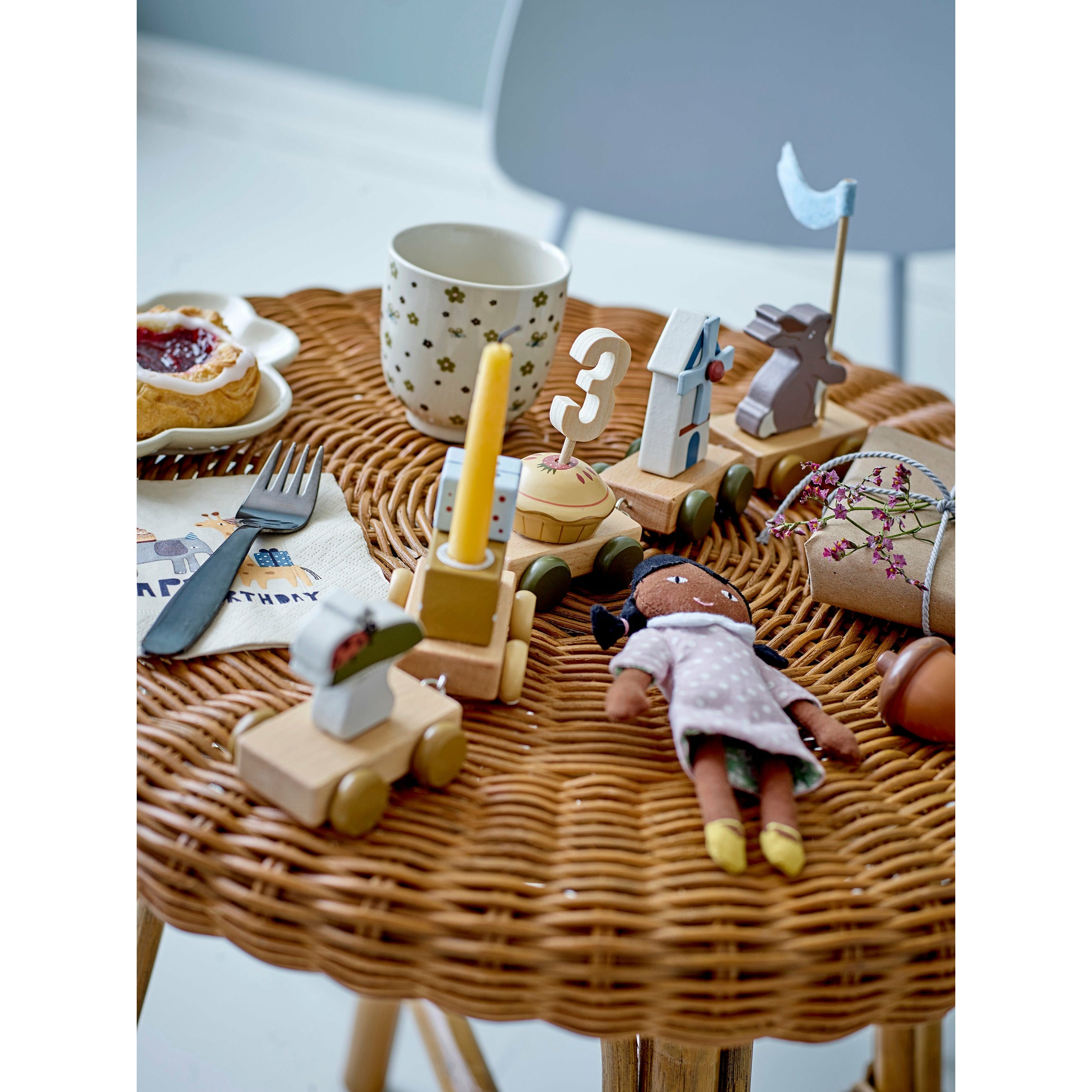 Carlis Serviet, Natur, Papir - L25xW25 cm, Pack of 20 - BLOOMINGVILLE MINI - DesignGaragen.dk