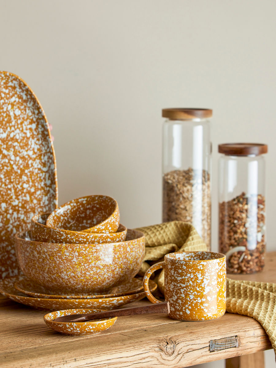 Bloomingville Carmel serving dish, brown, stoneware